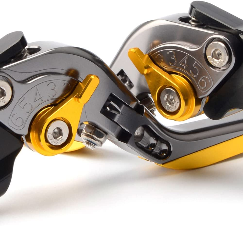 ESPEEDMTC for KTM Duke 125 200 250 390 Duke RC125 RC200 RC390 2013-2023 Modified CNC Aluminum Alloy Length Adjustable Foldable Brake Clutch Lever Accessories (Orange) image number 4