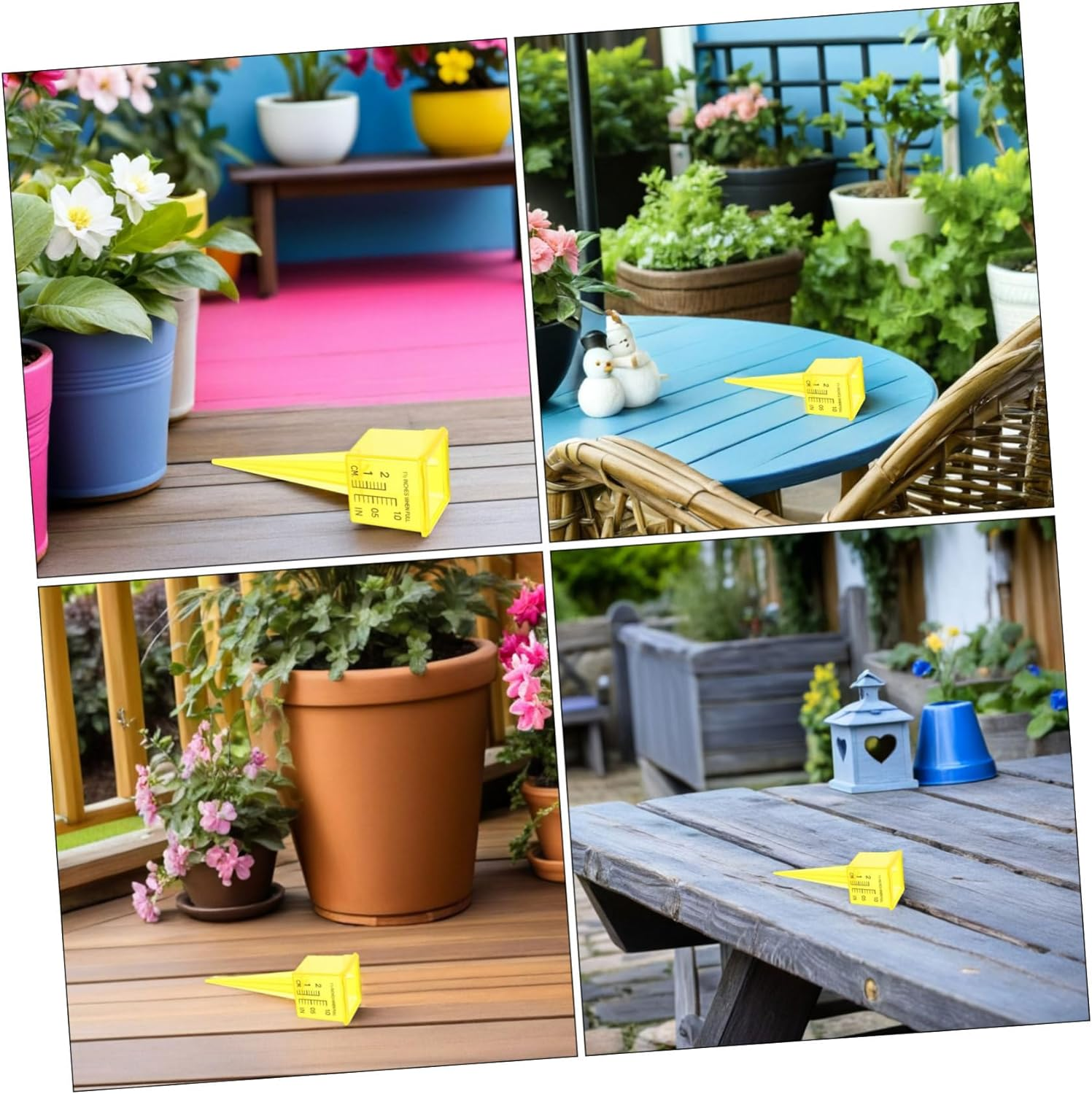 20Pcs Outdoor Rain Gauge for Garden Lawn with Wide Mouth Easy-Read Sprinkler Water Measuring Tool Dual Scale Quick Connect Design Portable and Reusable for Accurate Precipitation image number 4