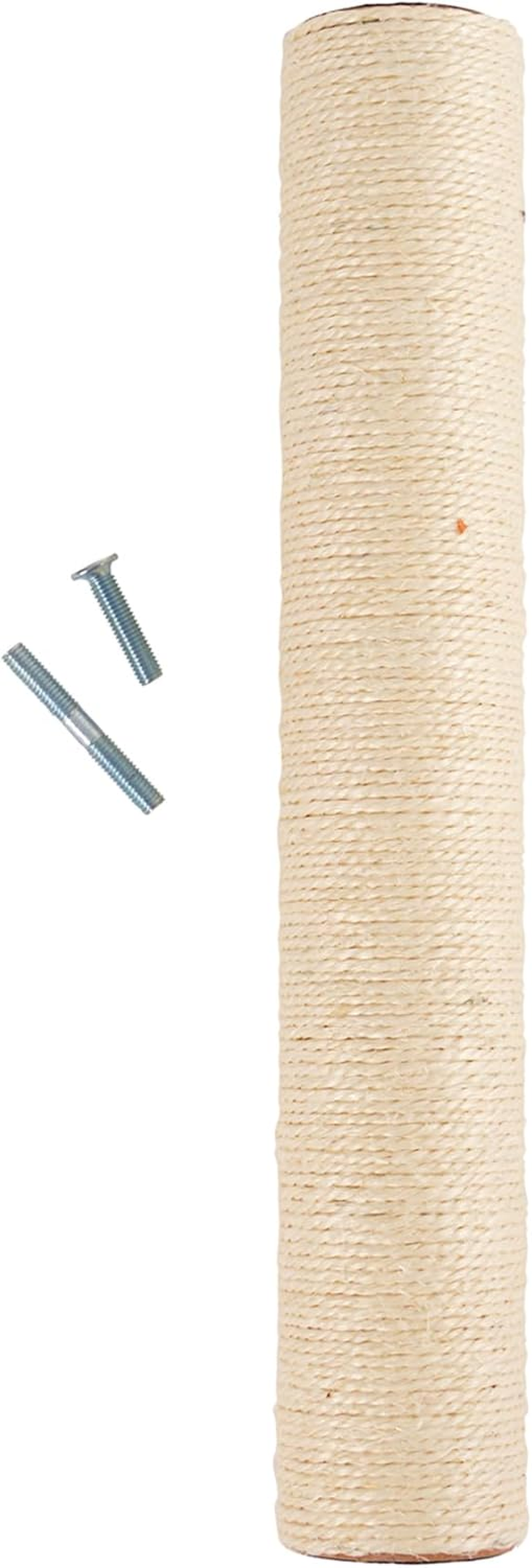 Love Story, Large Sisal Replacement Post for Cats, Diameter 7 X Height 40 Cm, Screws Included