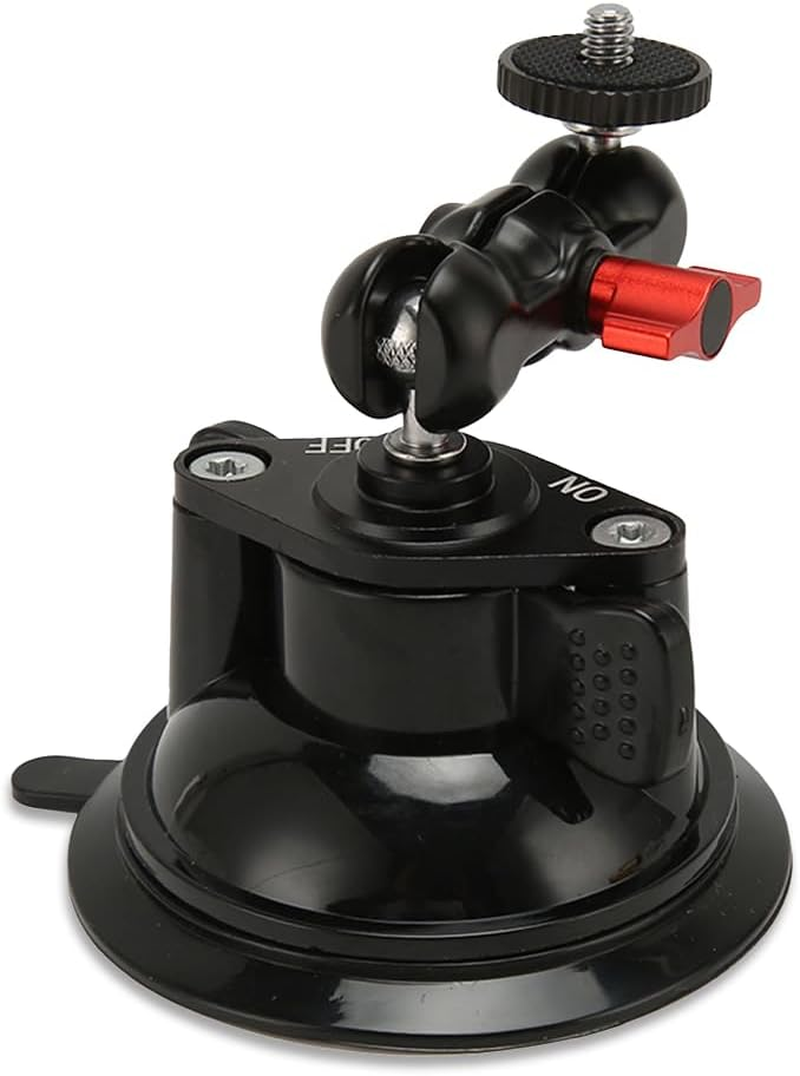 Camera Suction Cup Mount Ball Head Magic Arm Windshield Dashboard Action Holder Mounting Holes Cameras Boat Window Compatible Mount image number 4