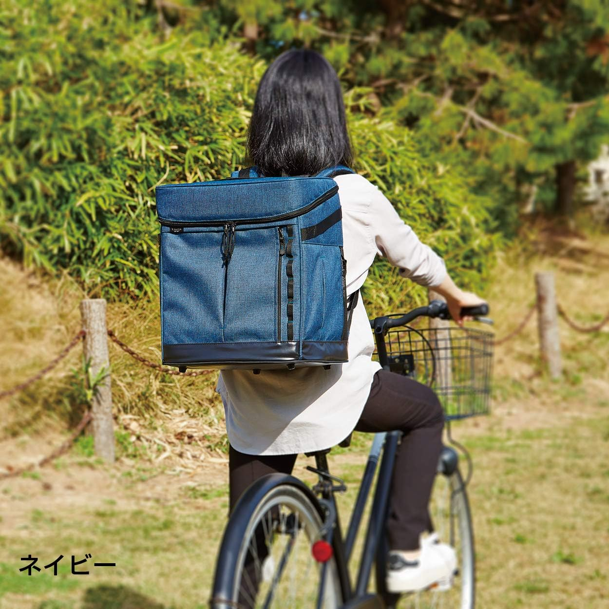 Petio Add Mate Liscio Cat Rucksack Carrier, Navy Blue - Grey image number 3