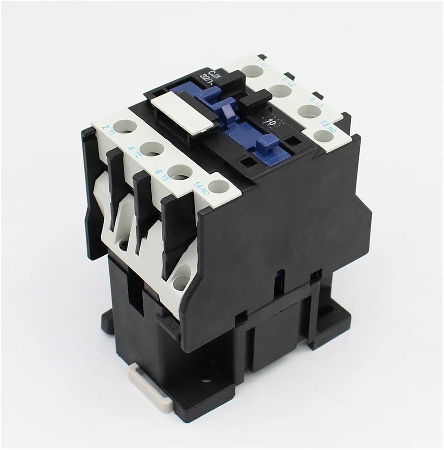 KLVN AC Contactor CJX2-3210 32A NO 3-Phase DIN Rail Mount Electric Power Contactor 24V 36V 110V 220V 380V(AC220V)