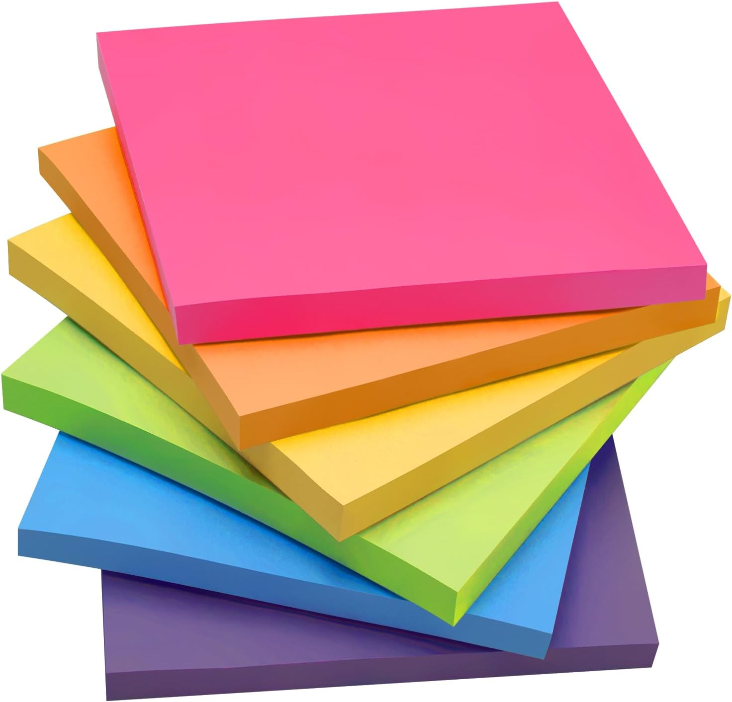 Rorupopo Bulk Sticky Notes, Morandi Colors Self-Stick Aesthetic, Colorful, 3&rdquo;X3&rdquo;, 12 Pads/Pack 50 Sheets/Pad Total 600 Sheets,Easy to Post for Home,School,Office, Notebook-Style 5