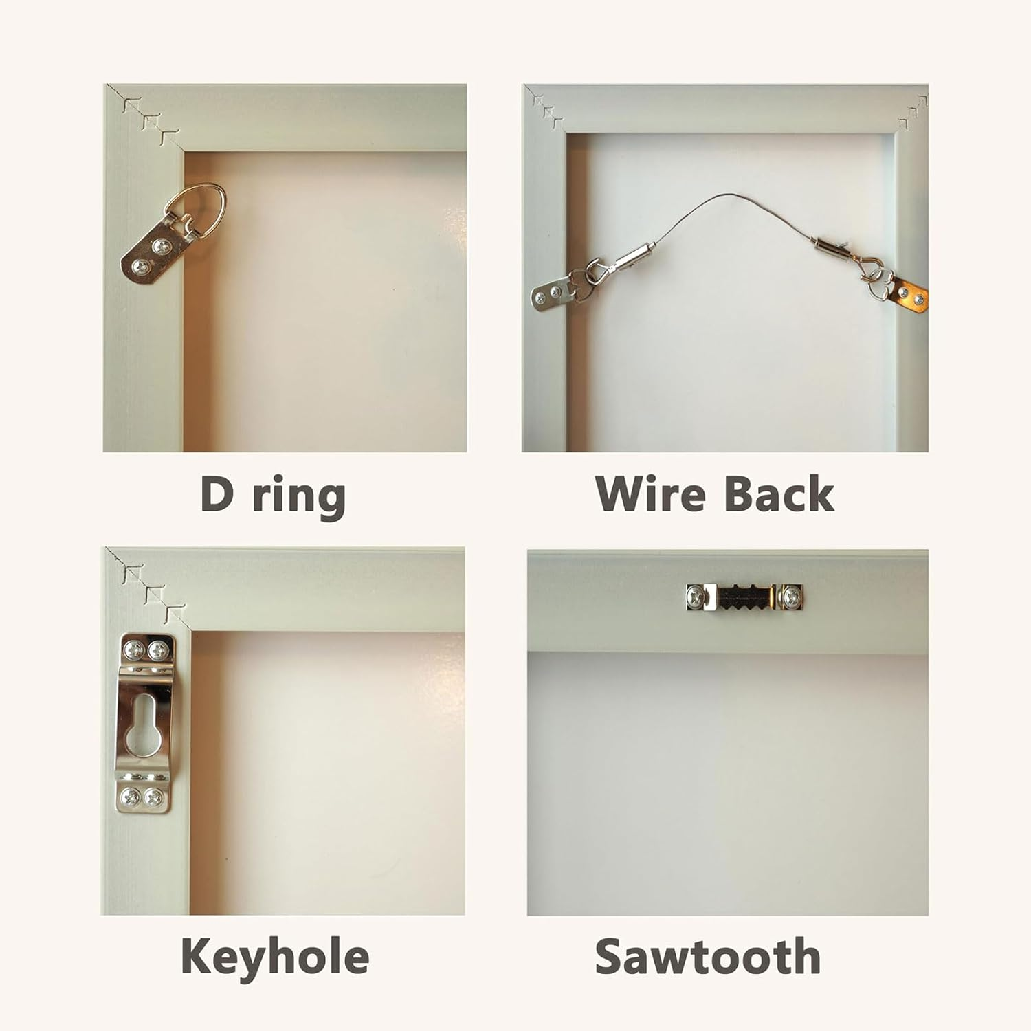 Lyvixora Large Universal Frame Hanger Kit, 8 Picture Hangers, 12 Large Removable Adhesive Strips, Damage Free Picture Hanging Hooks Heavy Duty, No Nails Picture Hooks for Walls, Doors & Closets image number 1