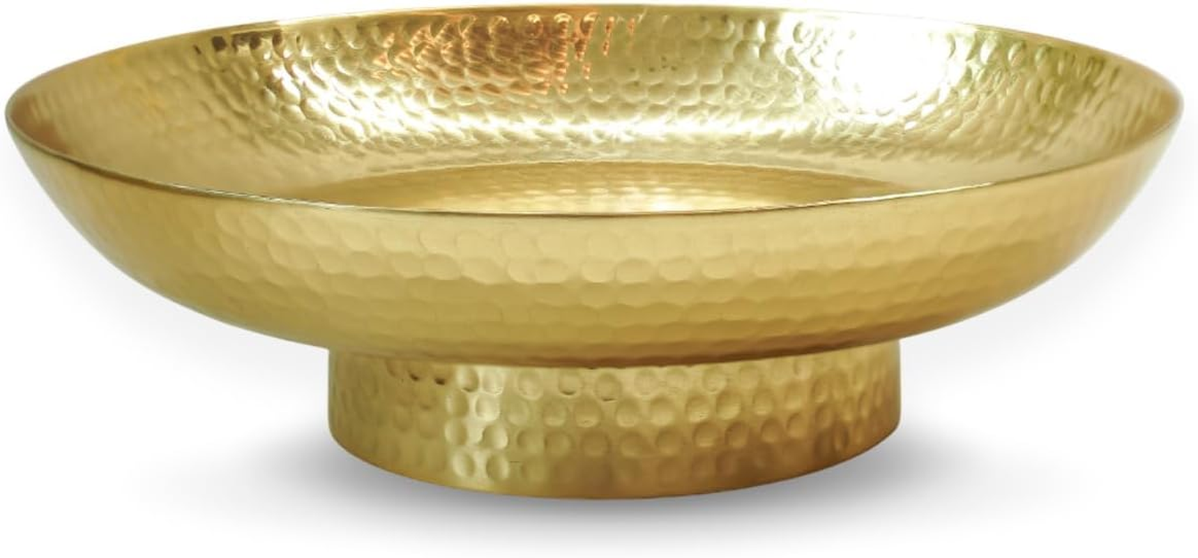 Indian Impressions | Modini Embossed Urli Gold | Handcrafted Aluminium Decorative Aluminiumtray | Home D&eacute;cor, Festive Decoration, and Gifting | Ideal for Home and Office