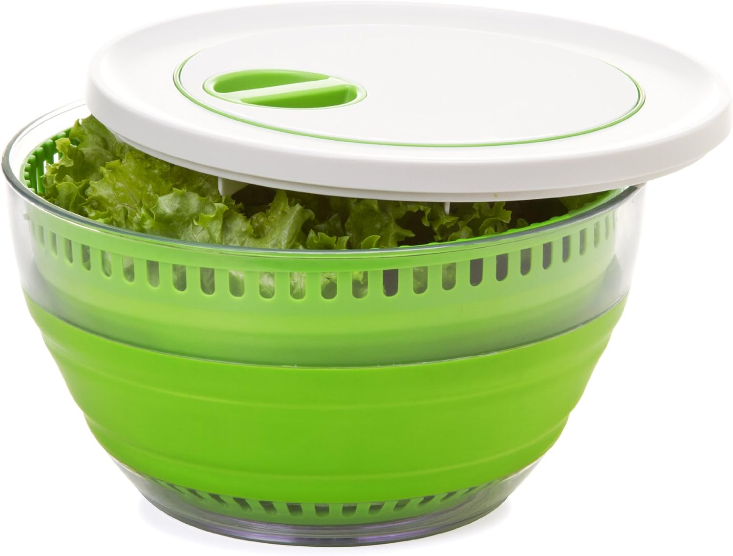 Prepworks by Progressive Collapsible Salad Spinner - 4 Quart Green image number 4