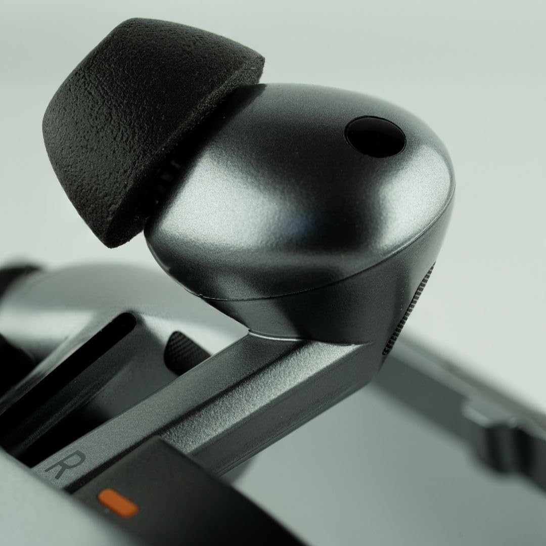 Comply Foam Truegrip Premium Memory Foam Ear Tips for Samsung Galaxy Buds 3 Pro &ndash; Small Black (3-Pairs) &ndash; Small Stocking Stuffers, Comfort Noise Isolation with Removal Cleaning Tool image number 5