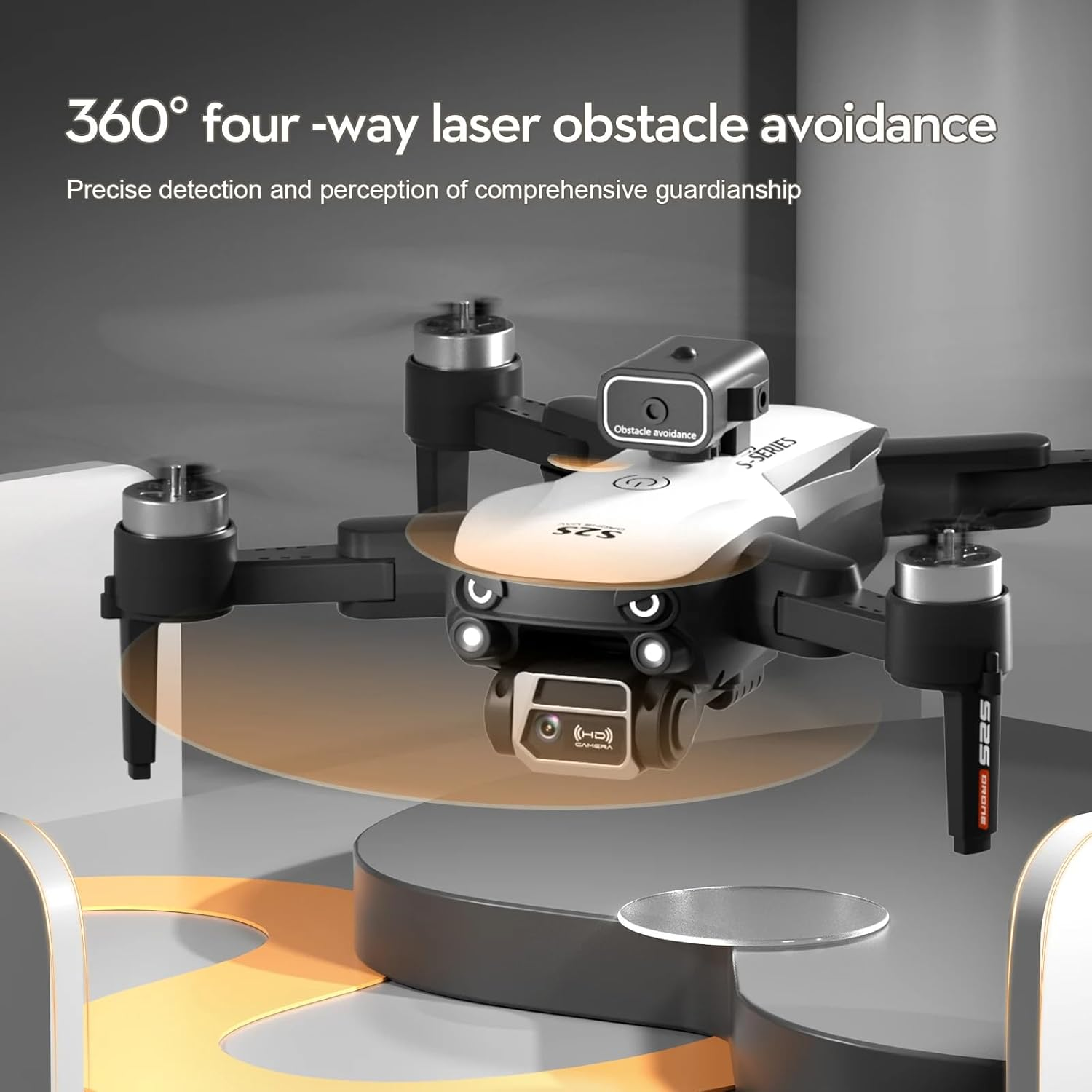 LUXWALLET Libra Spectra - 2025 Editie - Drone Met Laser Obstacle Ontwijking - Dual Camera System - Optical Vlieg Positioning - Stijgen En Landen Met EEN Button - Headless Mode image number 3
