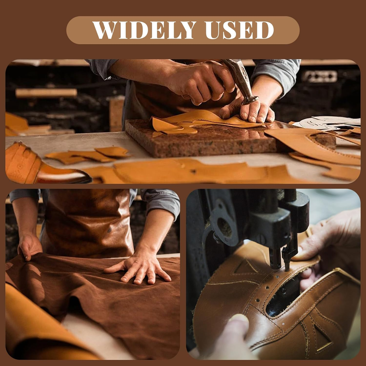 Leather Burnishing Tool - Edge Polishing & Smoothing for Leathercraft and Handmade Leather Edge Press image number 5