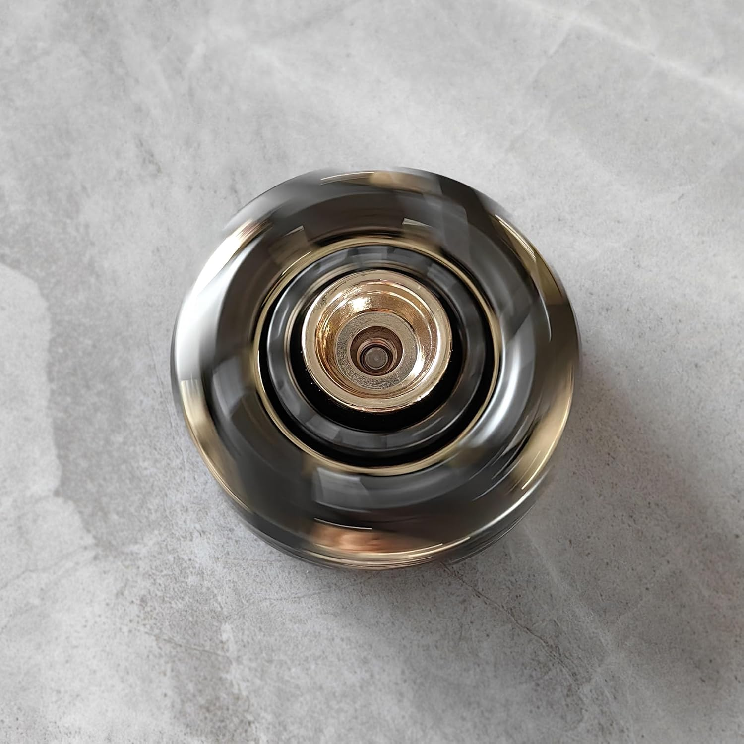 T-Conceal EDC Fidget Sliders Open Armor Spinning Topfidget Toys Stress Relief for Adults Magnetic Metal Finger Spinner Toy Gifts anti Stress Toys (Gold-Gray) - Grey image number 6