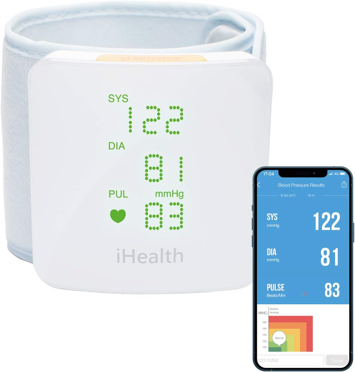 Ihealth View Wireless Blood Pressure Wrist Monitor image number 2