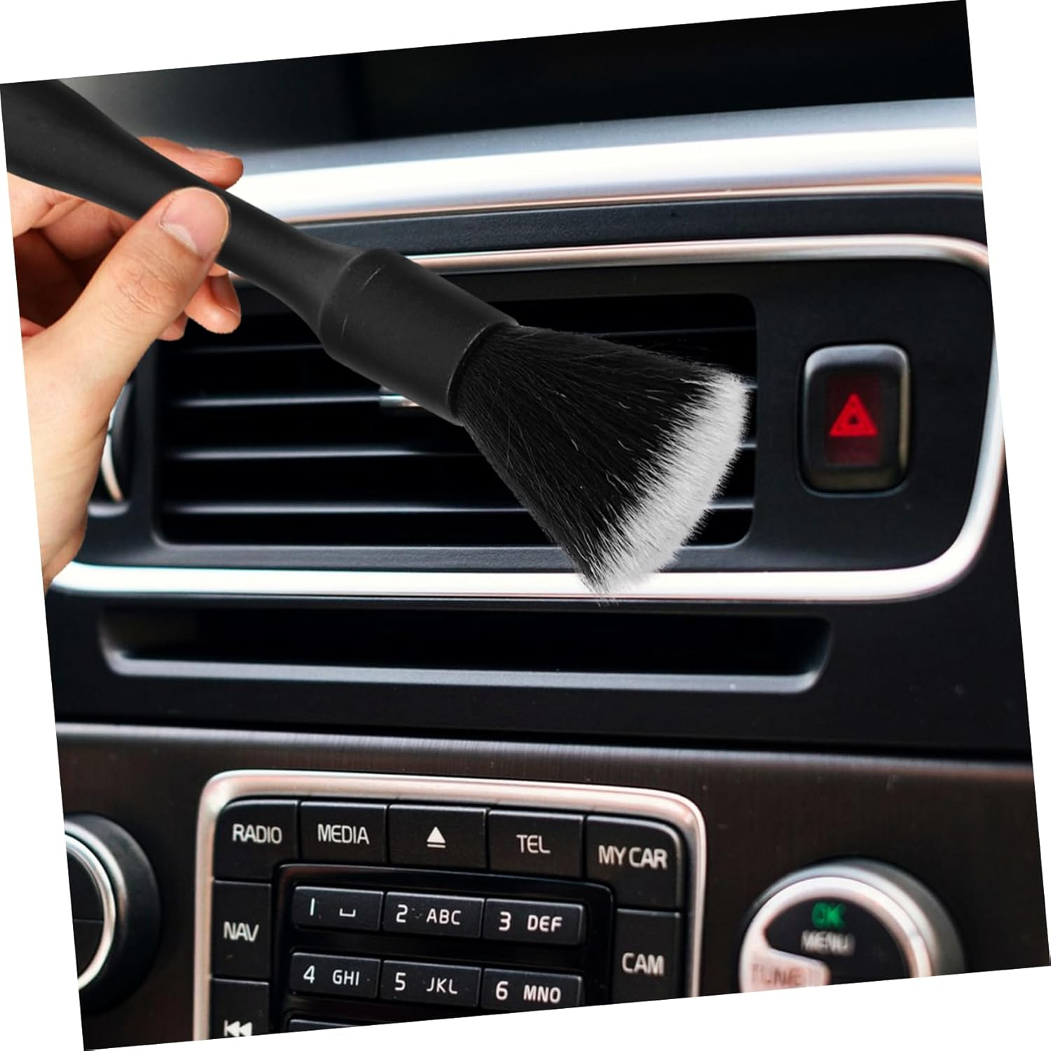 ZUNOXAZ 3Pcs Auto Detailing Brush Set for Car Cleaning Ergonomic Handles Soft Bristles for Wheels Rims and Upholstery Maintenance Automotive Detailing Supplies image number 5