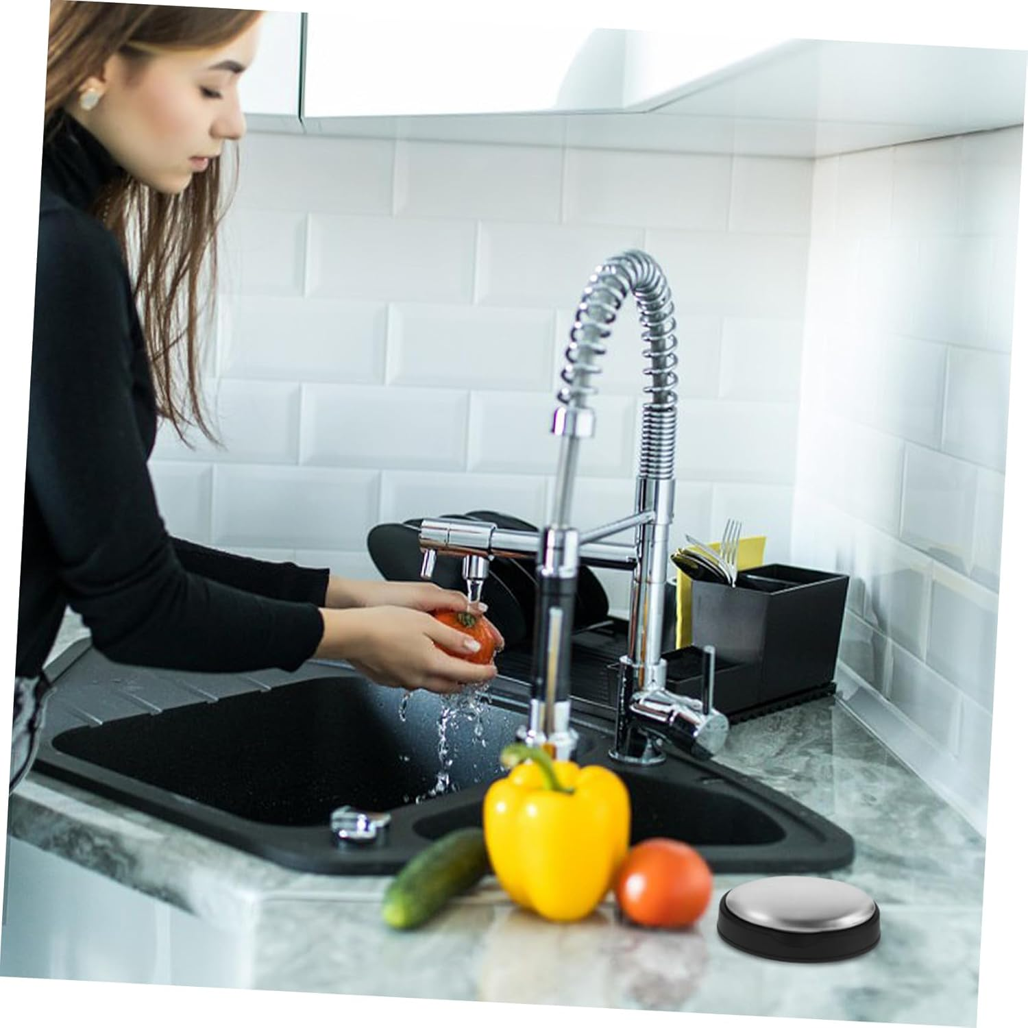 BRIGHTFUFU Stainless Steel Soap Bar Odor Absorber for Kitchen Gadget Metal Soap for Cleaning Hands Portable Odor Remover 304 Cleaning Tool image number 3