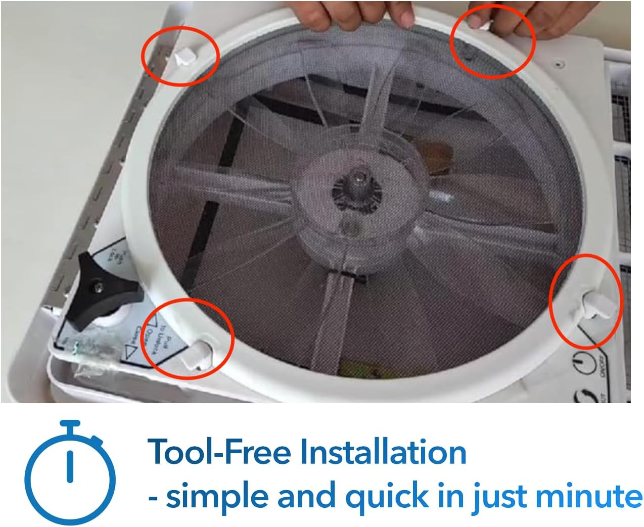 Screen for Max Air Fan Rv Roof Vent Replacement Parts Rv 2Pcs image number 6