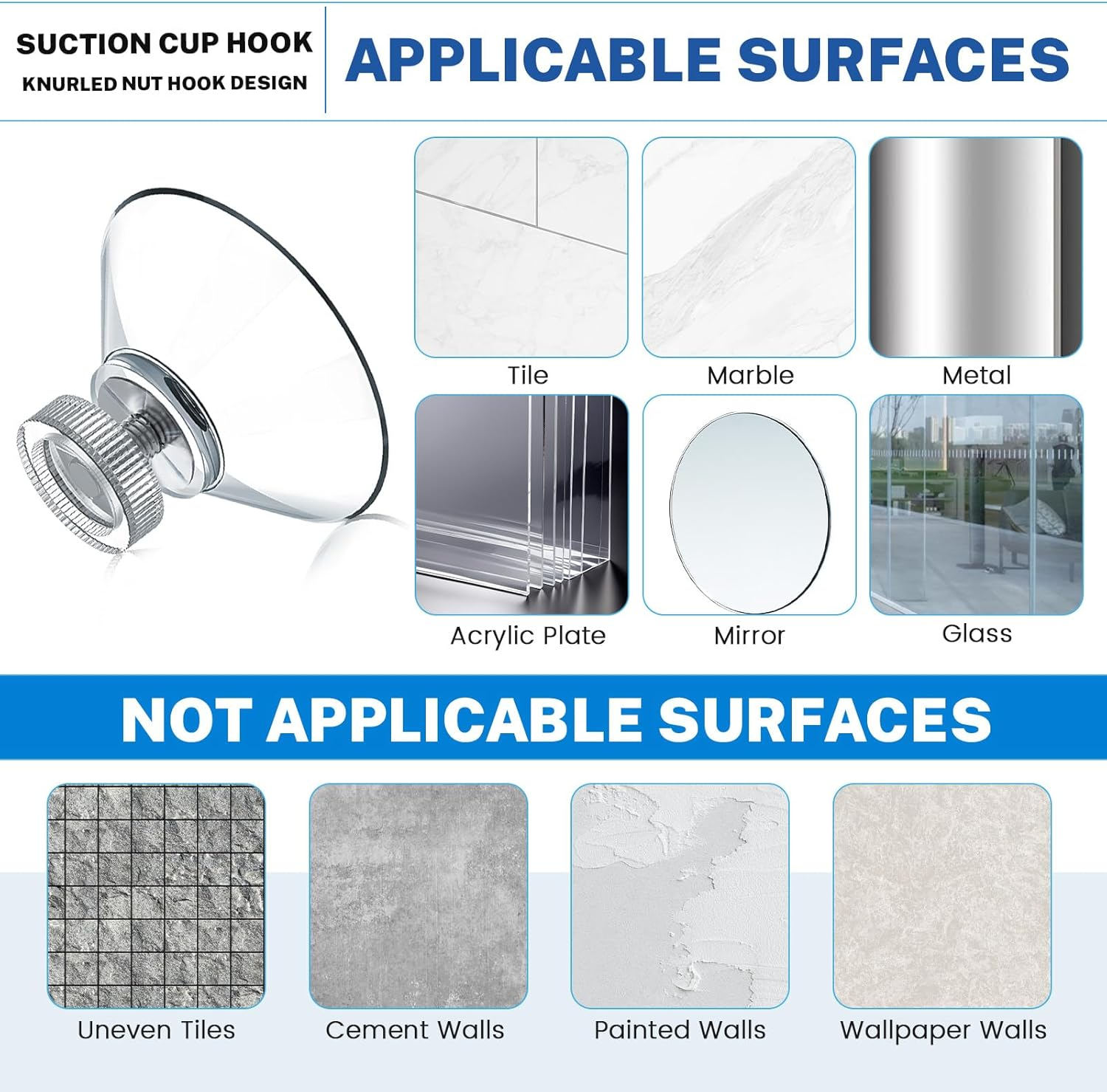 20 Pieces Suction Cups with Screw Nut, 40Mm Clear PVC Plastic Sucker Pads, Glass Suction Pads with M4 Screw, Strong Adhesive Suction Holder for Window, Ceramic, Bathroom, Car image number 5