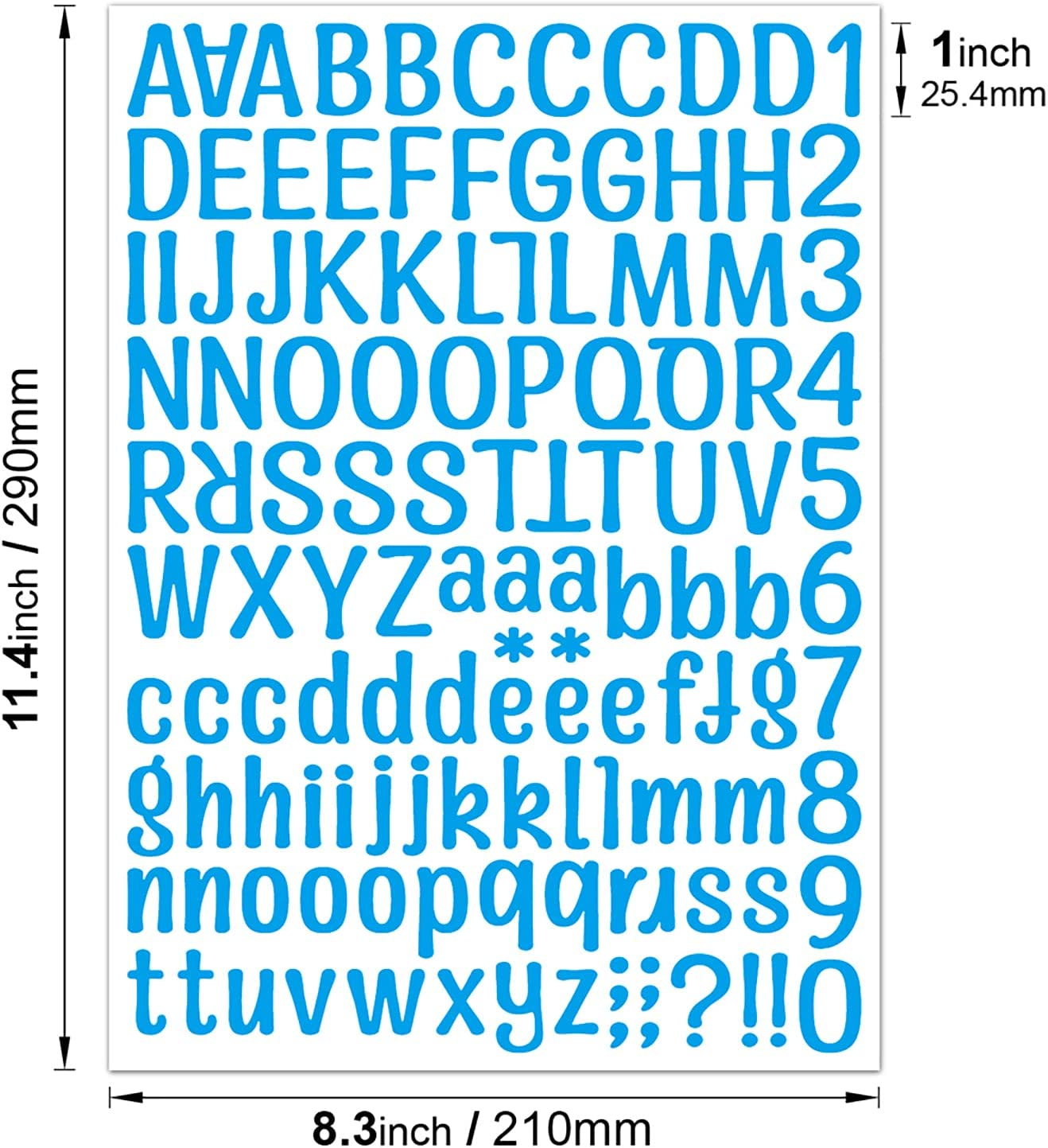 Alphabet Stickers 12 Sheets Alphabet Stickers Vinyl Self, Adhesive Number Alphabet Vinyl Stickers, Mailbox Numbers Labels DIY Crafts Art Making, Classroom Decor, Decals for Sign,Notebook image number 3