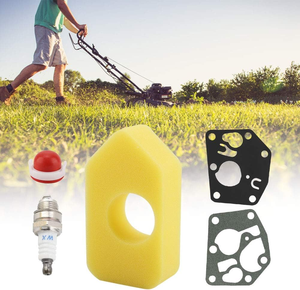 Air Filter Spark Plug Gasket Set, Air Filter Spark Plug Gasket Set for Briggs & Stratton 795083 698369 694394 Lawn Mower Accessories Parts Air Filter Set image number 6