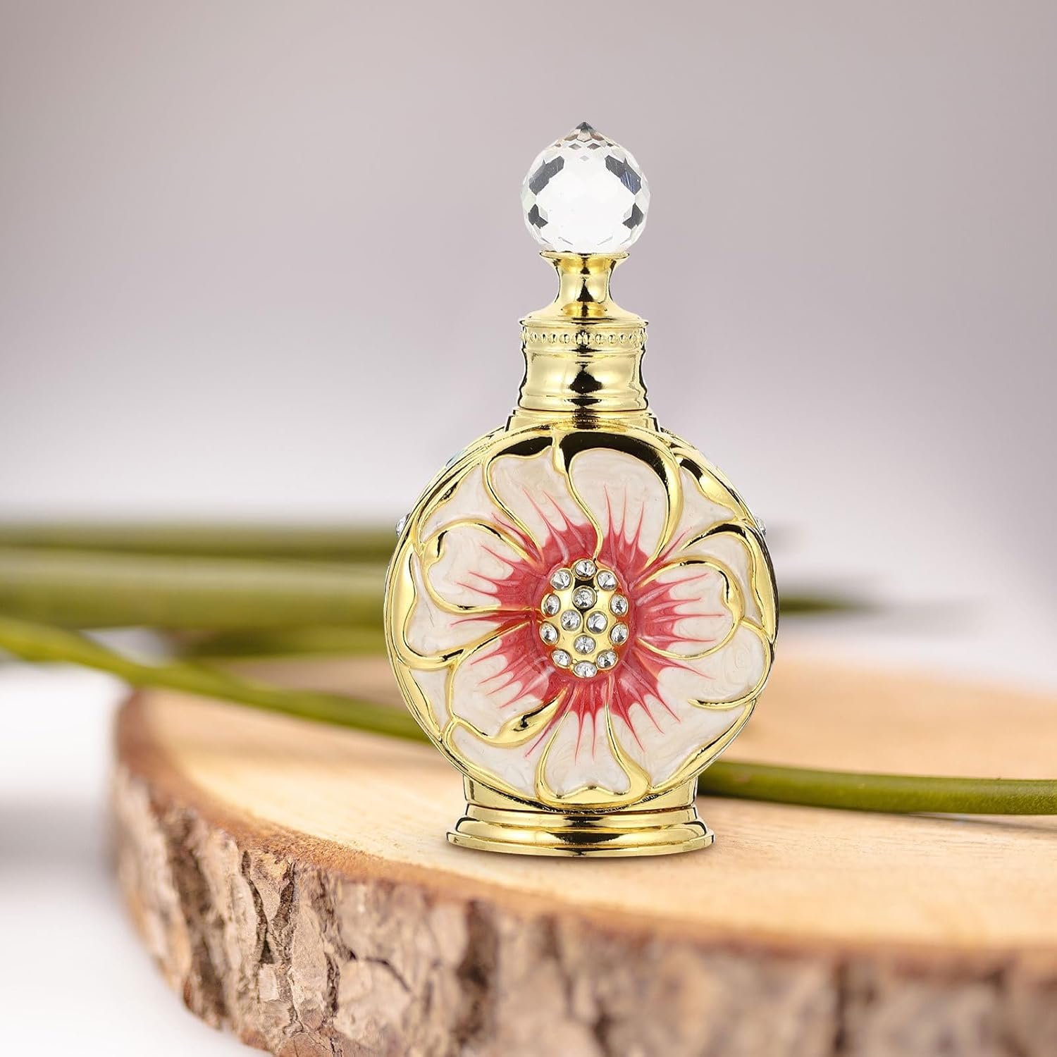 Healifty Essential Oil Dropper Bottle Vintage Glass Perfume Bottle 12Ml Decorative Refillable Perfume Women Dropper for Essential Oils Glass Vials S - 12Ml Style4 image number 3