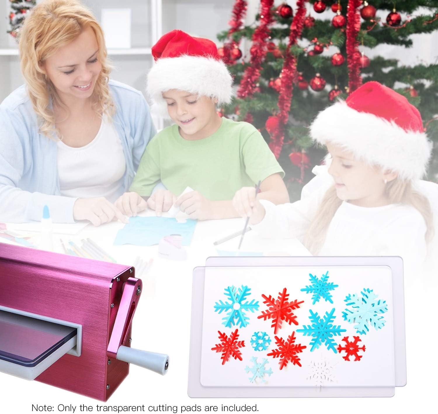 2Pcs Transparent Cutting Pad Accessory Durable PC Material Plate 3Mm Thickness Replacement Pad for Die Cutting & Embossing Machine Arts & Crafts Scrapbooking Cardmaking, 8.7 * 6.1In image number 5