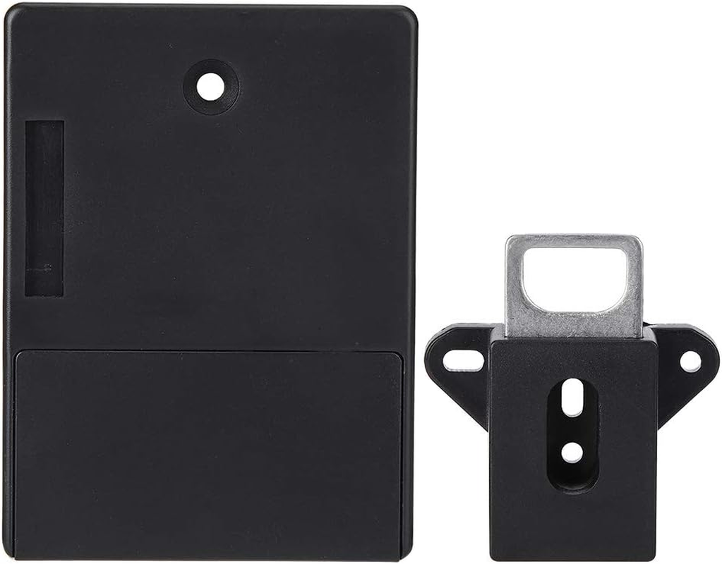 Electronic Cabinet Lock, 125Khz Smart Cabinet Lock Electronic RFID Card Opening No Drill for Wardrobe Sauna Locker Home Security Office Cabinet Wardrobes Liquor Storages(Black) image number 2