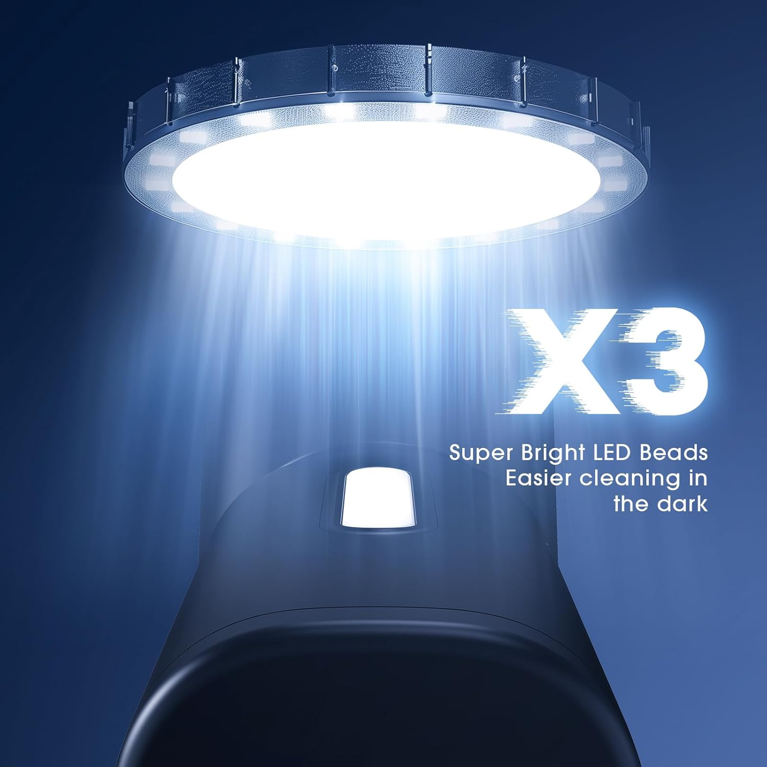 Ngteco Compressed Air Duster 3-Gear 100000RPM, with LED Light,3 in 1 Handheld Vacuum Cleaner ，Replace Canned Duster,Rechargeable Cordless Air Duster for Computer/Keyboard/Laptop/Car Cleaner AD12 image number 1