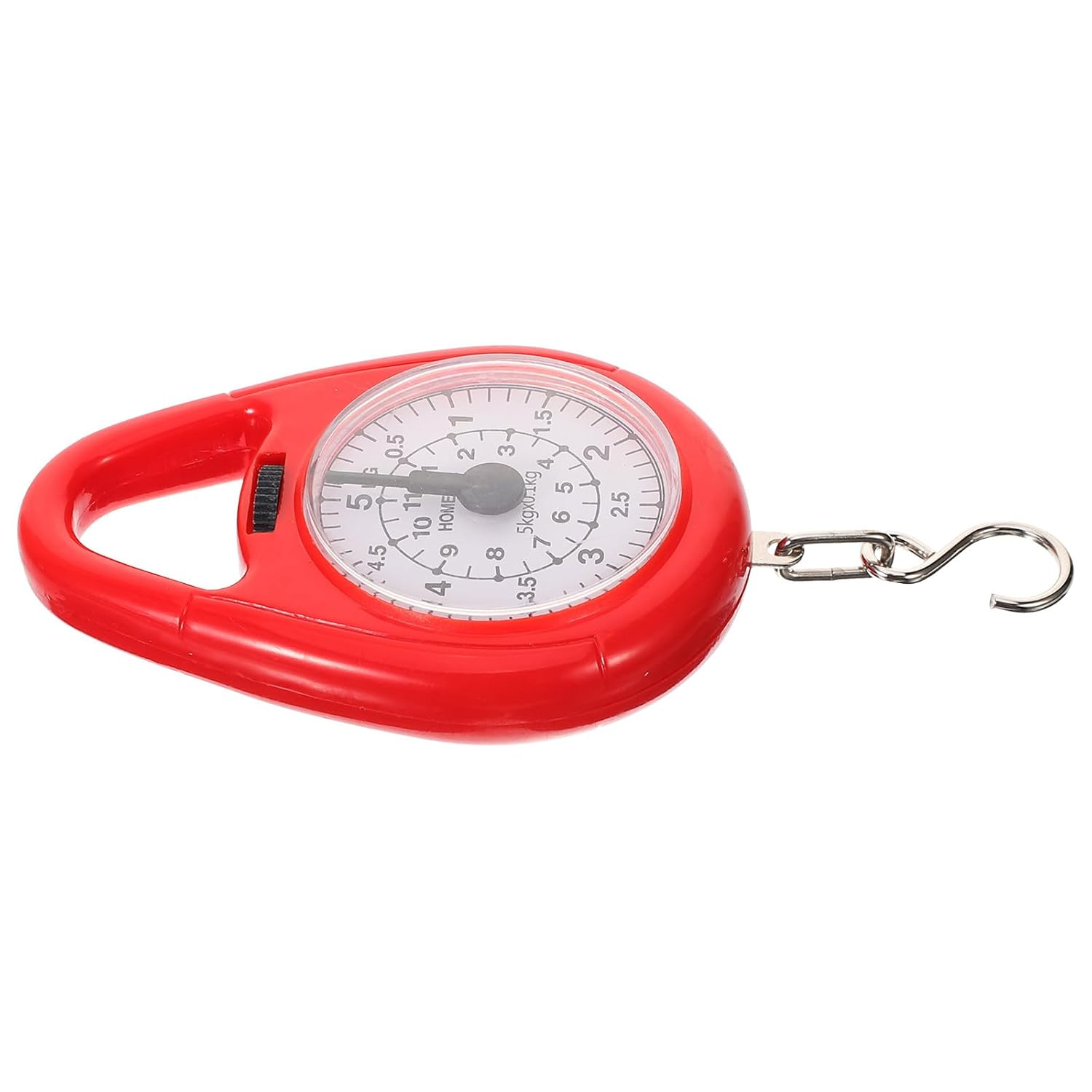 BUTIFULSIC Portable Mini Red Mechanical Spring Scale Handheld Hanging Luggage Scale for Travel and Fishing Weighing image number 5