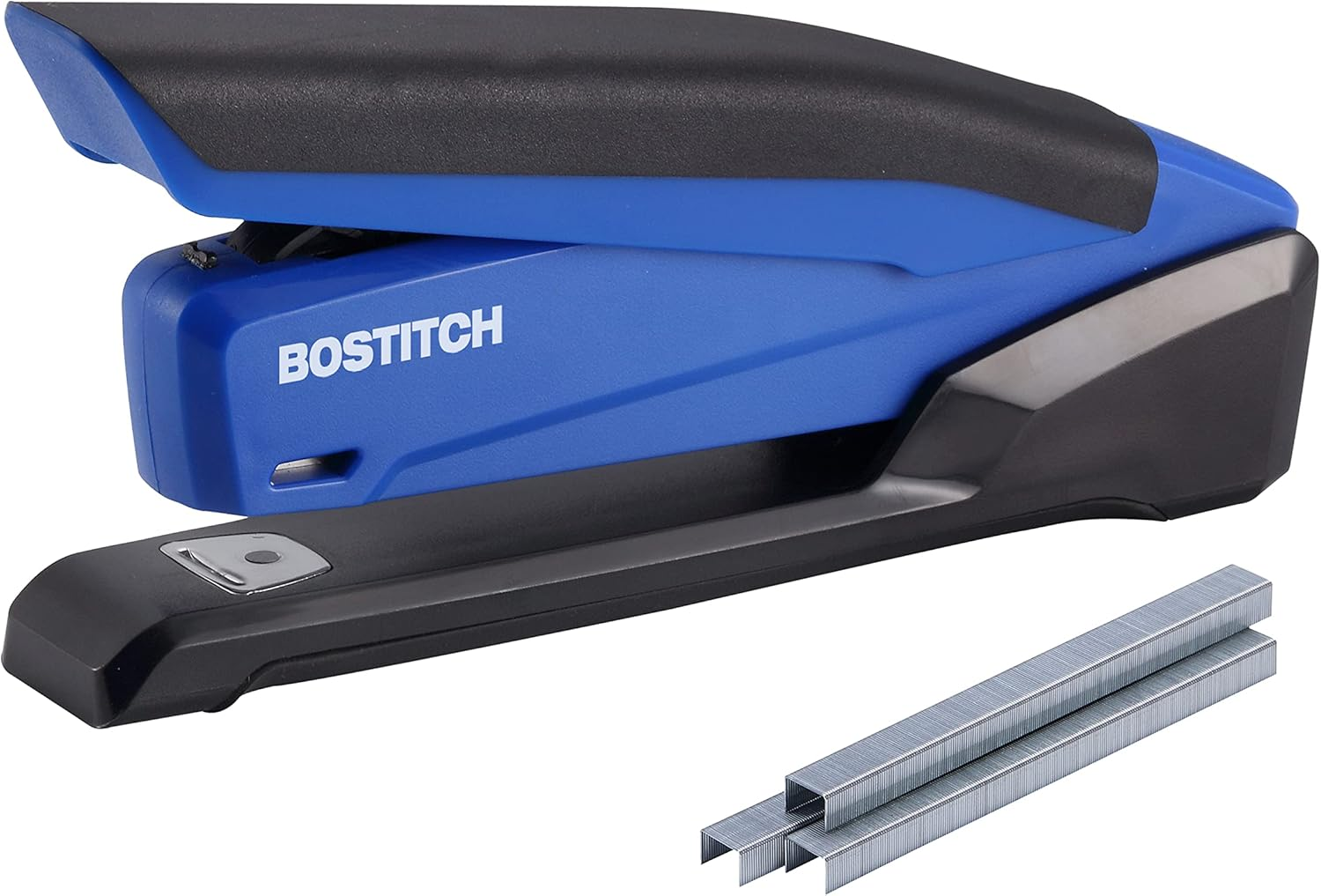 Paperpro Inpower20-3 in 1 Stapler - One Finger, No Effort, Spring Powered Stapler, Blue (1122)