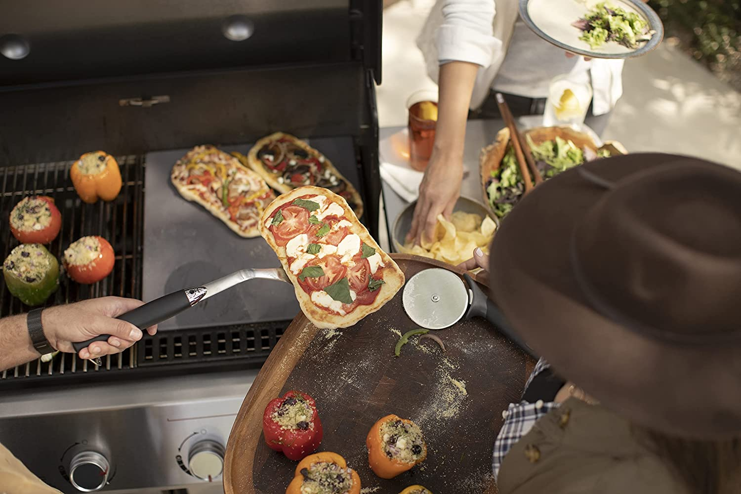 Weber Crafted Pizza Stone- Glazed Baking Stone, Weber Crafted Frame and Grills Required