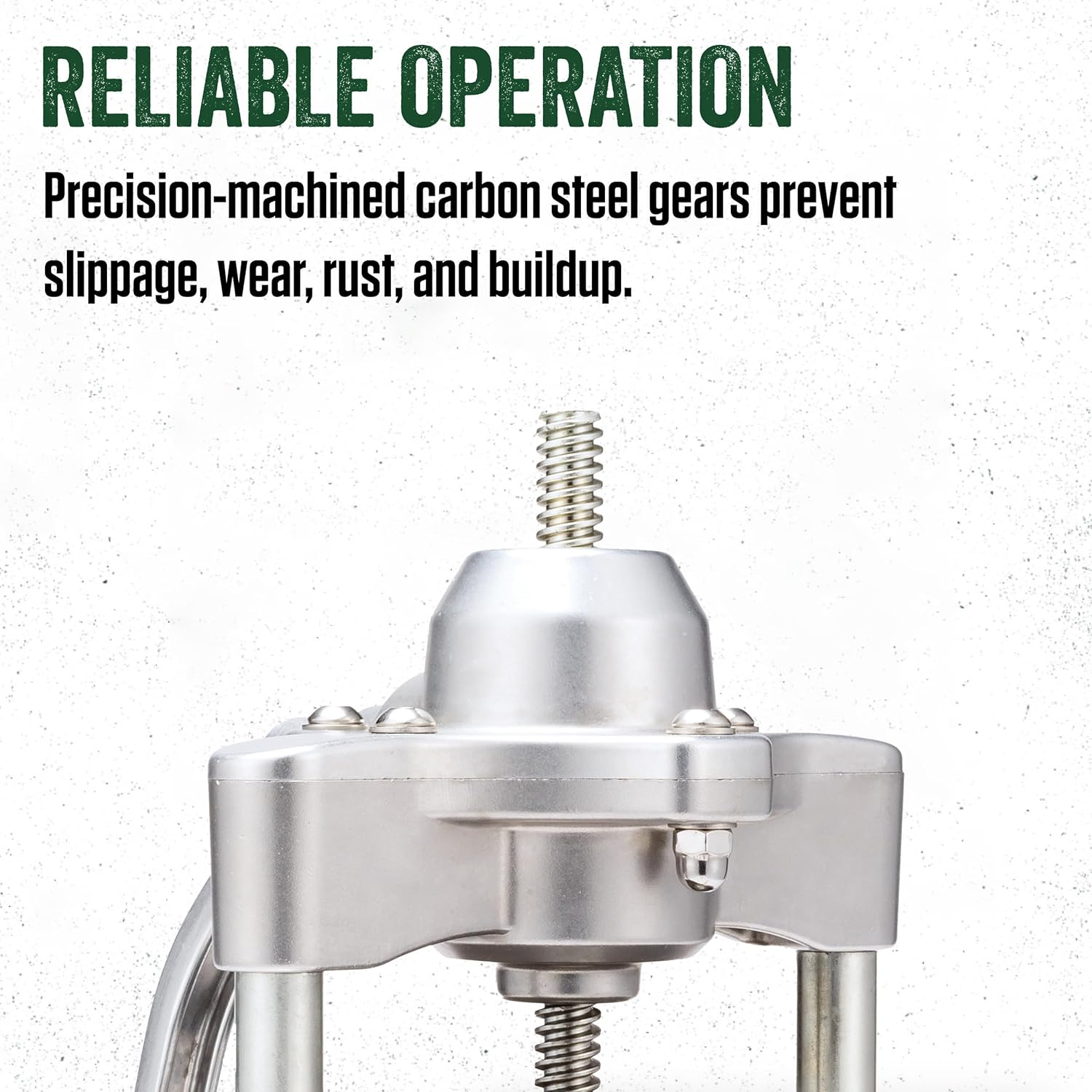 LEM Products Mighty Bite Vertical Stainless Steel 5 Pound Capacity Sausage Stuffer with Plastic Stuffing Tubes image number 2