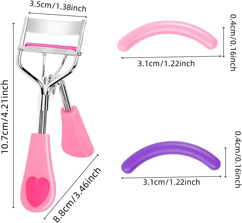 Aknebriax 1 Eyelash Curler,Comes with 8 Eyelash Adhesive Strips,Ergonomic Design for All Eye Shapes,Precision Curl Control,Superior Long- Lasting Curl,Gentle on Lashes,Replace at Any Time. image number 4