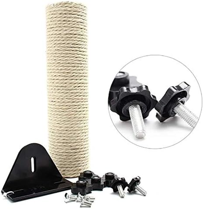 Cat Scratching Post, Sisal Cat Scratcher Climber Wall Cat Scratching Post Cage Mounted Sisal Scratcher for Cats Space-Saving Scratch Post/102/2097 image number 5