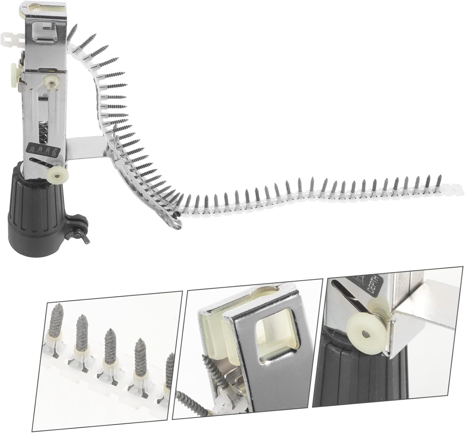 Lithium Battery Chain Screw with Screws Chain Nail Adapter for Woodworking Power Tool Suitable for Home and Workshop Use