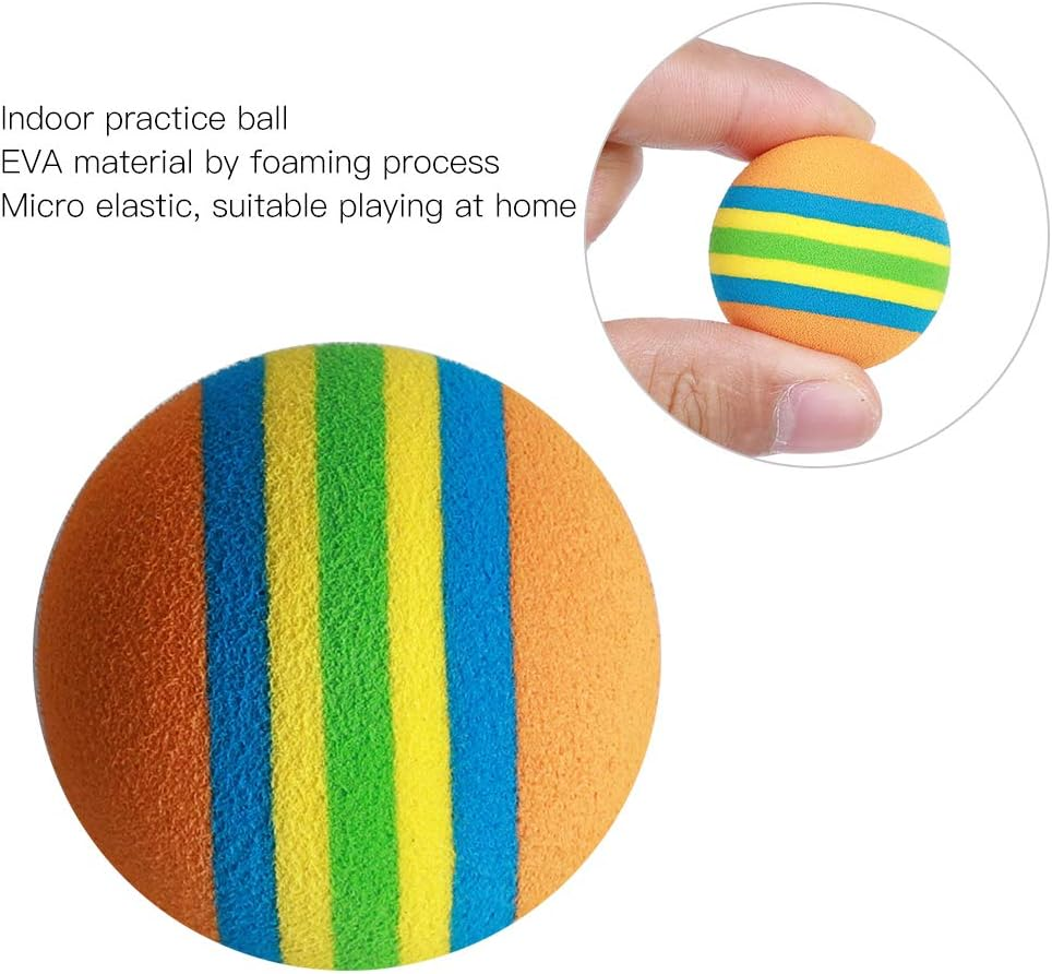 Alvinlite 50PCS Foam Balls for Cats, Rainbow Cat Toy Ball, Soft & Safe, 1.38 Inch, Indoor Play image number 3