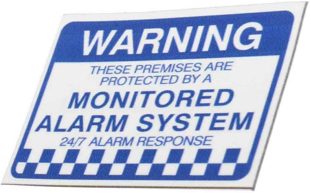 8Pcs Waterproof Warning Security Stickers Monitored Alarm System Self Adhesive Warning Monitored Alarm Stickers, Alar-Ms Warnings Security Sticker Signs for Shop Home image number 4