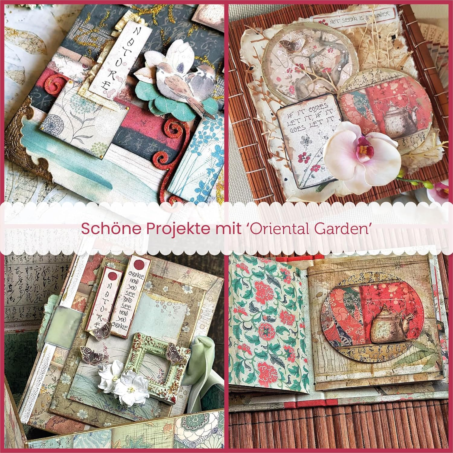 STAMPERIA International, KFT Paper PAD 8X8 10PK Oriental G, 20.3 X 20.3 (8" X 8"), Multicoloured image number 6