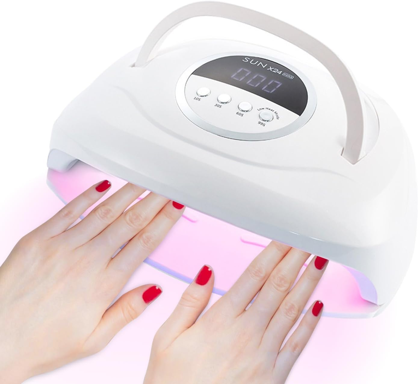 320W UV LED Nail Lamp, Professional UV Nail Dryer Light with 84Pcs LED Beads, Fast Gel Curing 4 Timer Setting Auto Sensor, Portable Handle Gel Polish for Salon and Home Nail Art Tools image number 5