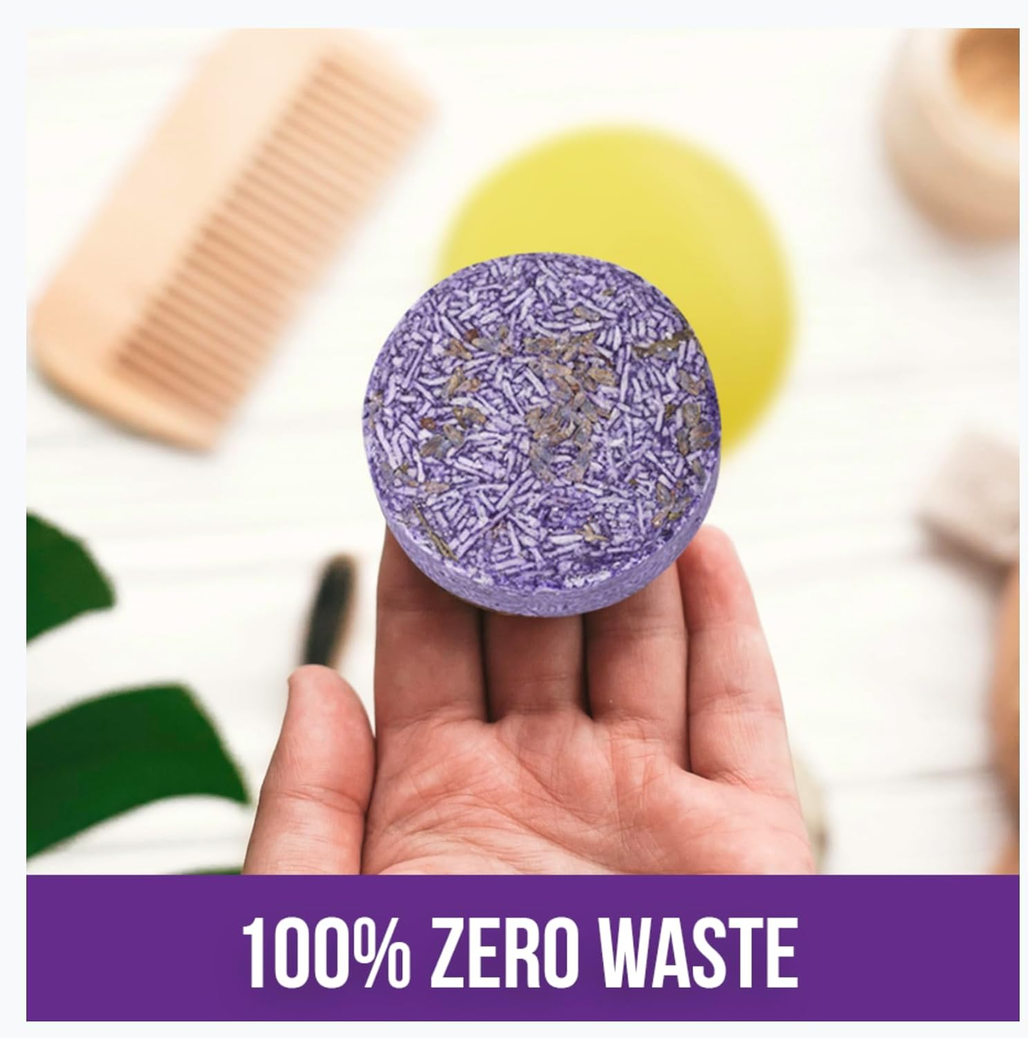 Shampoo Bar for Hair - Solid Natural Soap for All Hair Types - Zero Waste Packaging - Vegan Travel Essential image number 5