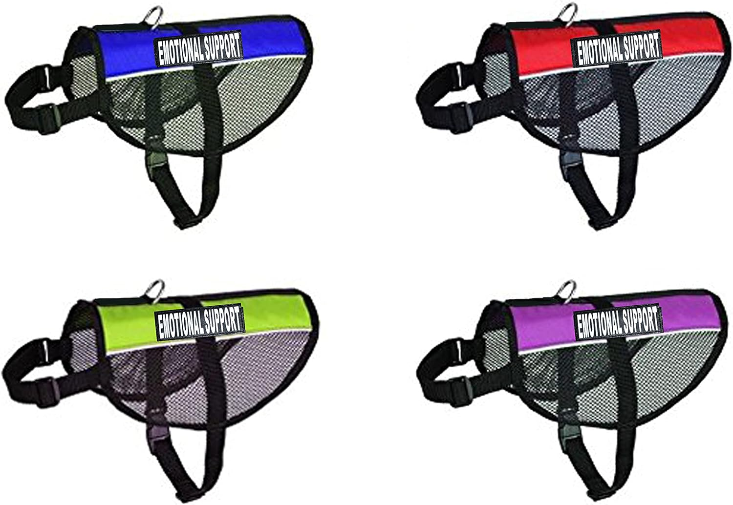 Emotional Support Service Dog Mesh Vest Harness Cool Comfort. Purchase Comes with 2 Reflective Emotional Support Removable Patches. Please Measure Your Dog before Ordering