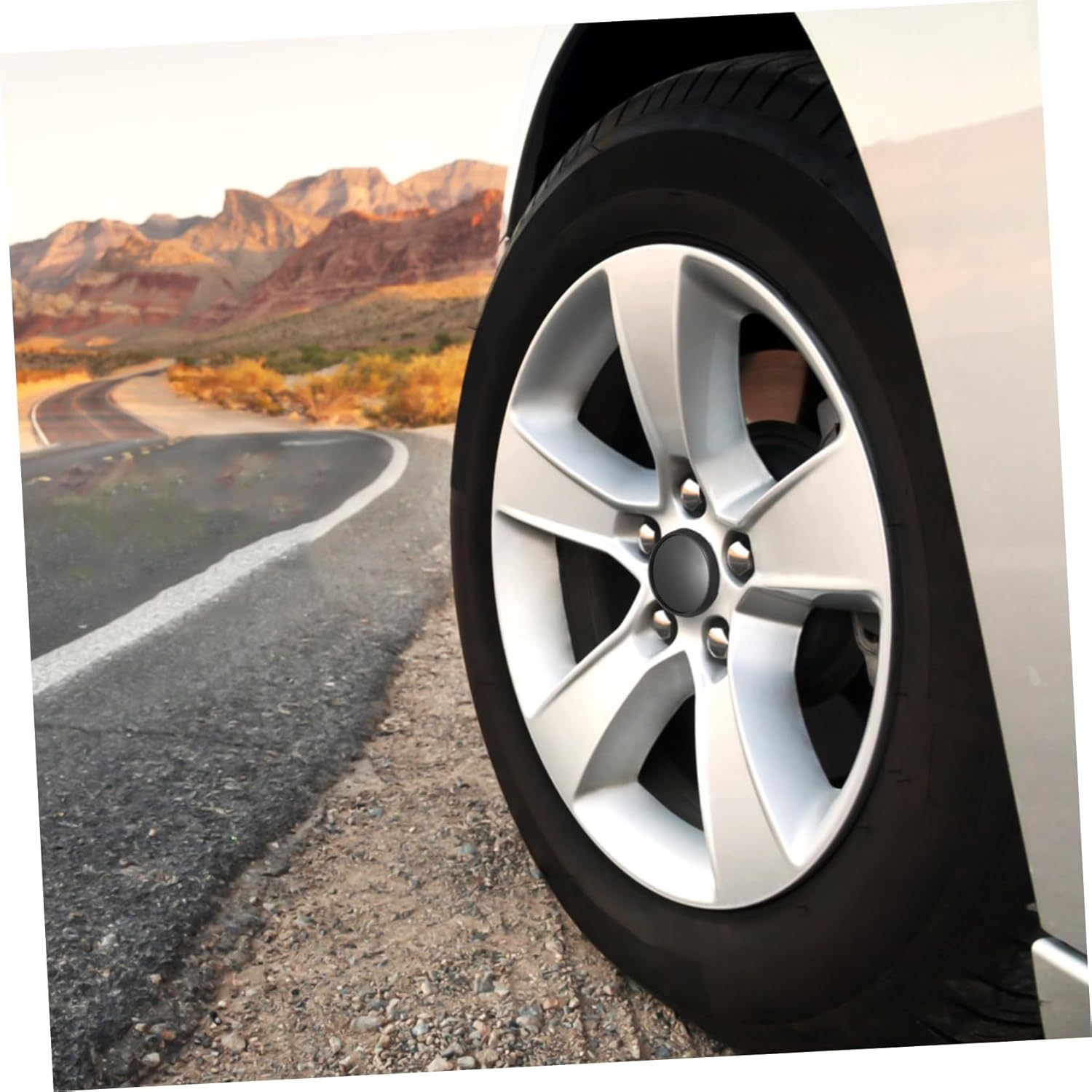 BESTOYARD 4 Pcs Automotive Wheel Hub Caps Durable Center Caps for Rims Easy to Install Sturdy Car Wheel Accessories Finish for Enhanced Protection and Style image number 5