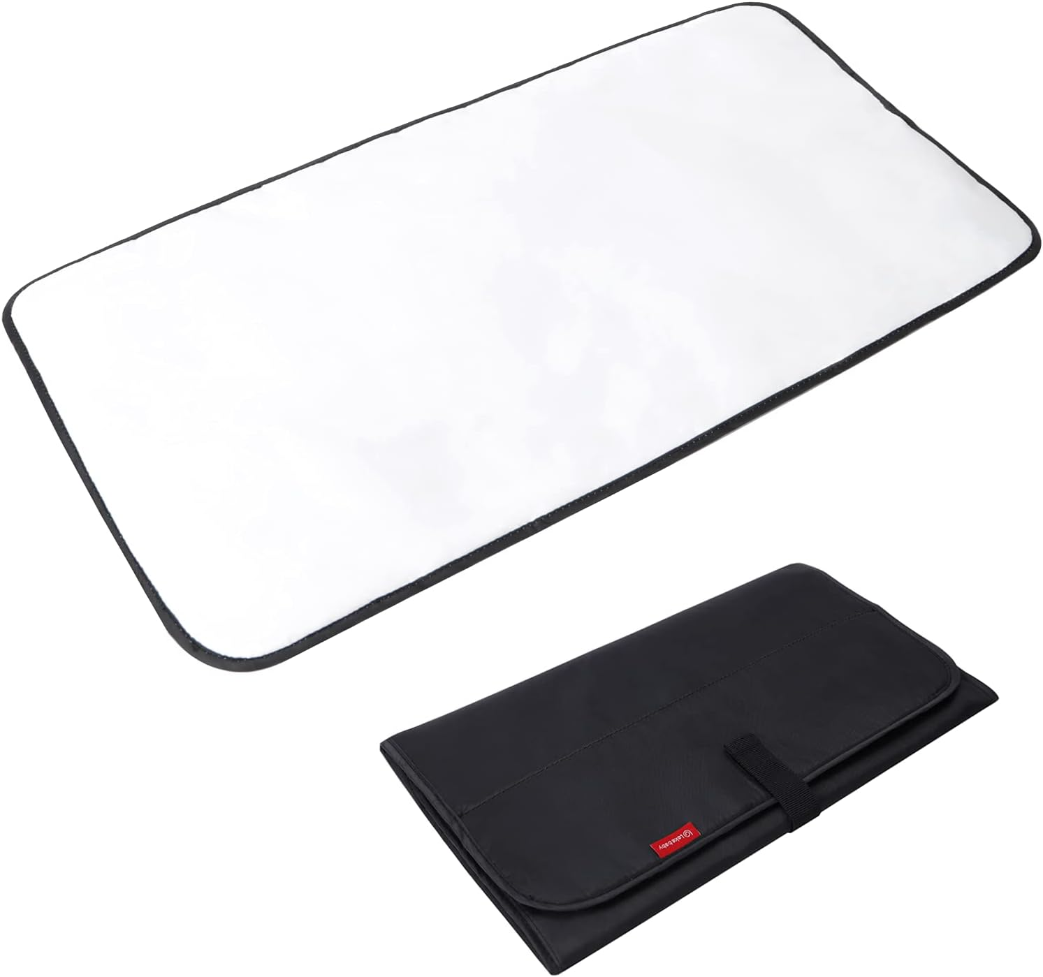 Lekebobor Baby Change Mat, Portable Nappy Changing Mat Waterproof Baby Change Pad for Travel, Striped