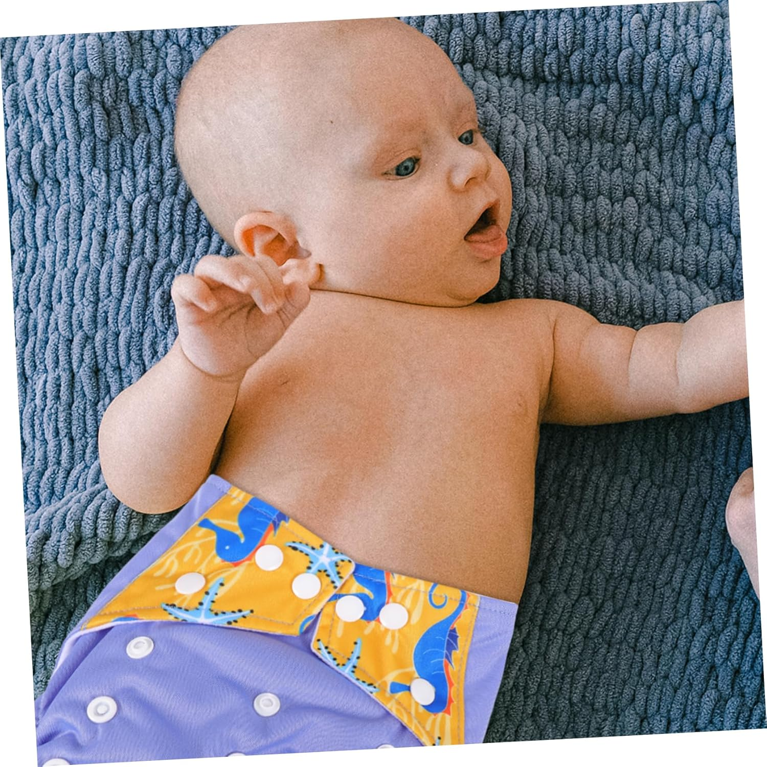 Ibasenice 3Pcs Mum Mum Digital Printed Cloth Diapers Washable Pocket Diaper Comfortable Stylish for Boys Girls image number 2