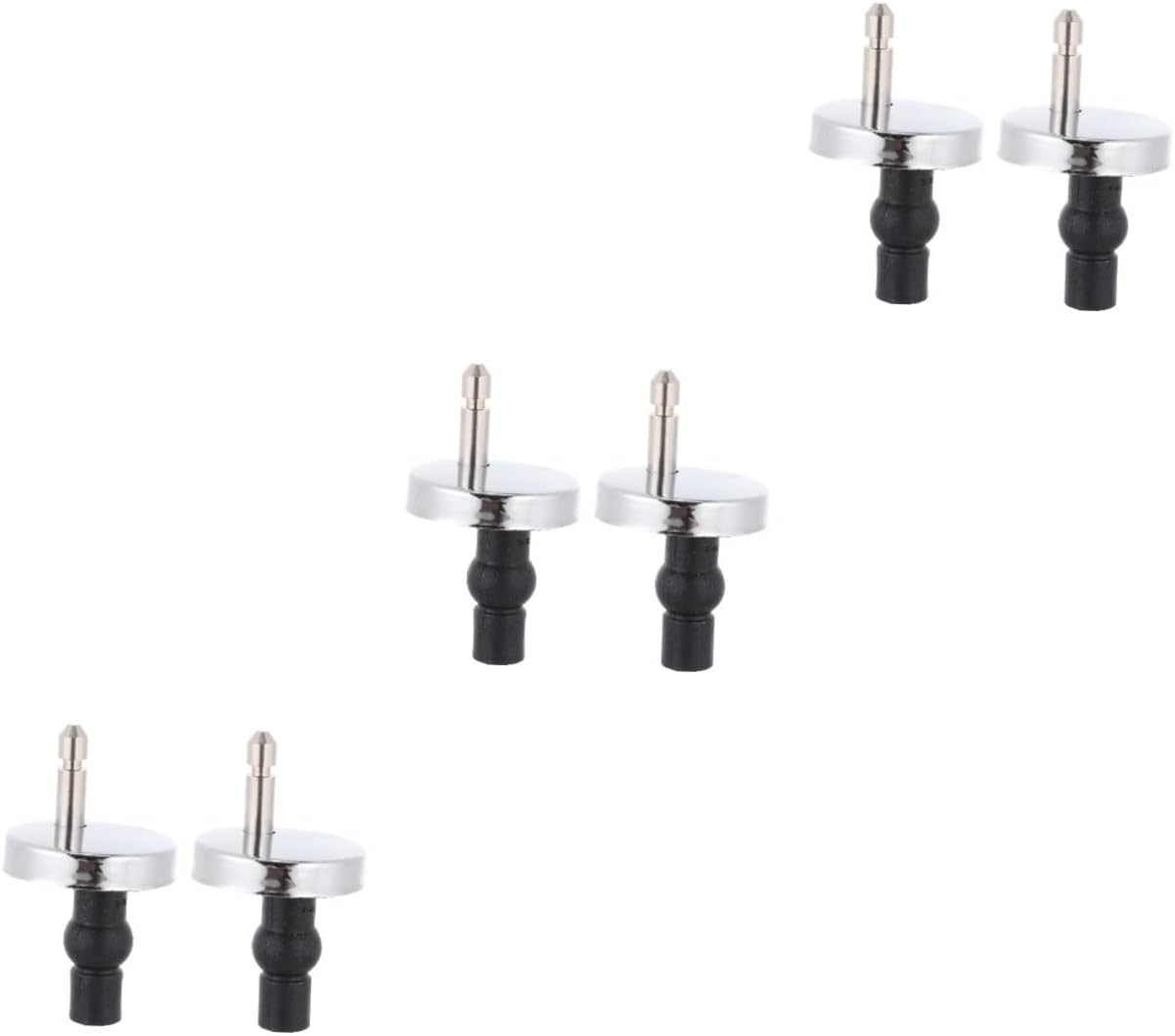 VILLFUL 1Set Toilet Lid Hinges Replacement Fittings Quick Release Toilet Seat Fixing Kit for Easy Installation and Replacement Compatible Standard