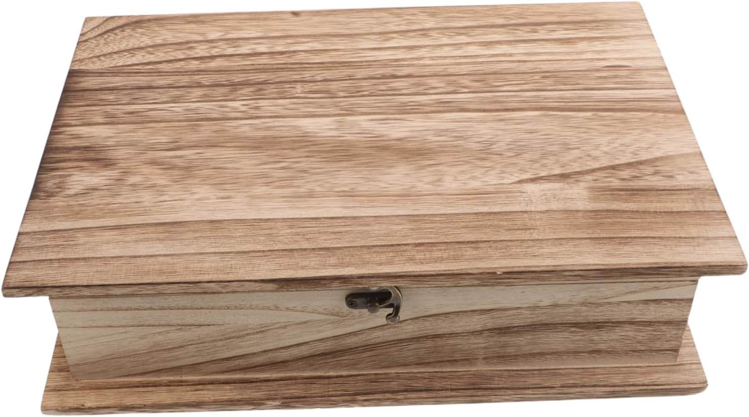 Wooden Bible Box Unfinished Container for Keepsake Storage Hinged Lid for Prayer Box and Home Decoration image number 5