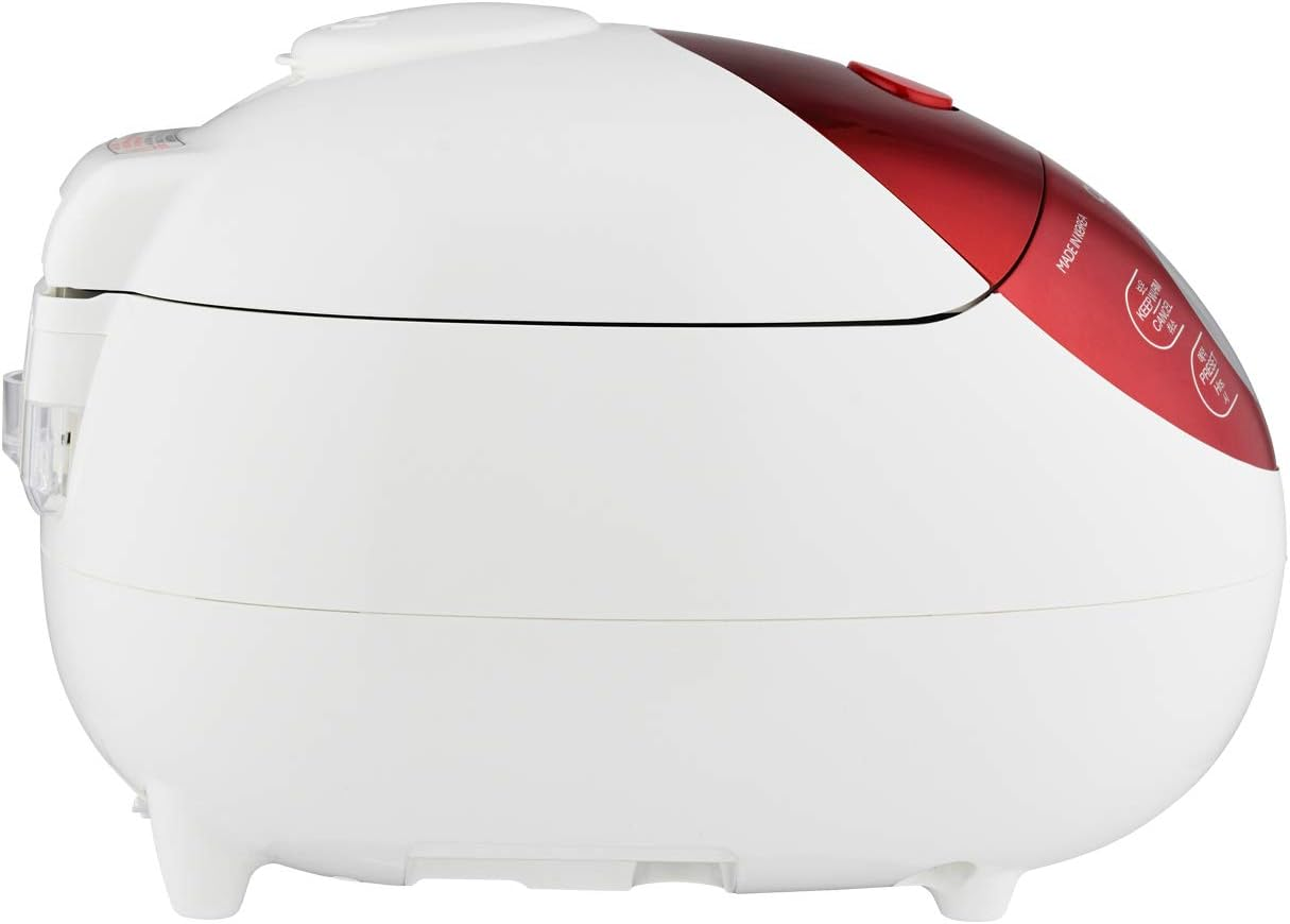 CUCKOO 3-Cup Electric Heating Smart Rice Cooker, Non-Stick Inner Pot, Reheat, Keep Warm, Turbo Cooking (CR-0351F) Red image number 3