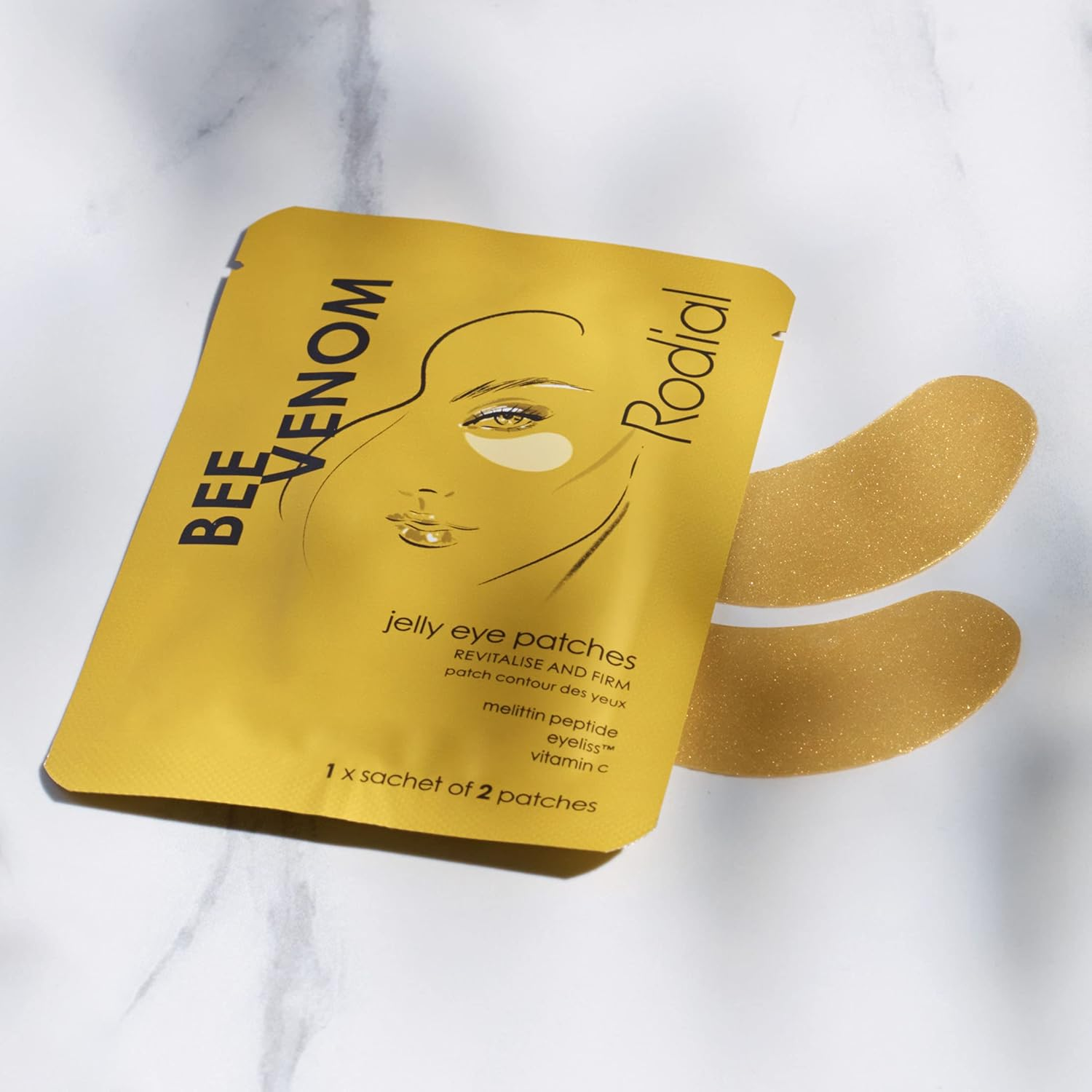 Rodial Bee Venom Jelly Eye Patches, 1 Oz. image number 3