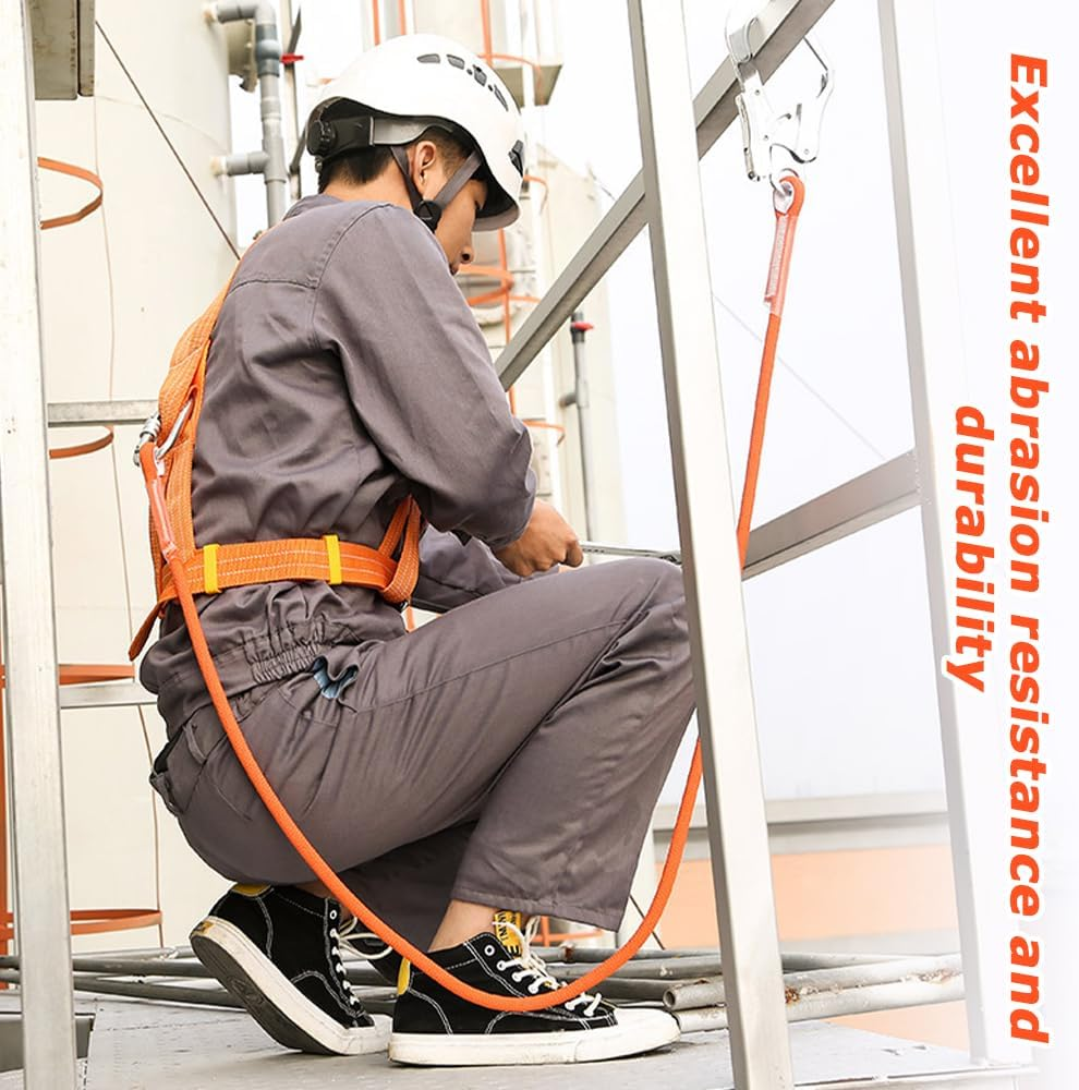 Heavy Duty Half Body Safety Harness, Fall Protection Durable Security Tie, Adjustable Protect Encase, for Construction, HVAC Installation, and High Altitude Work image number 5