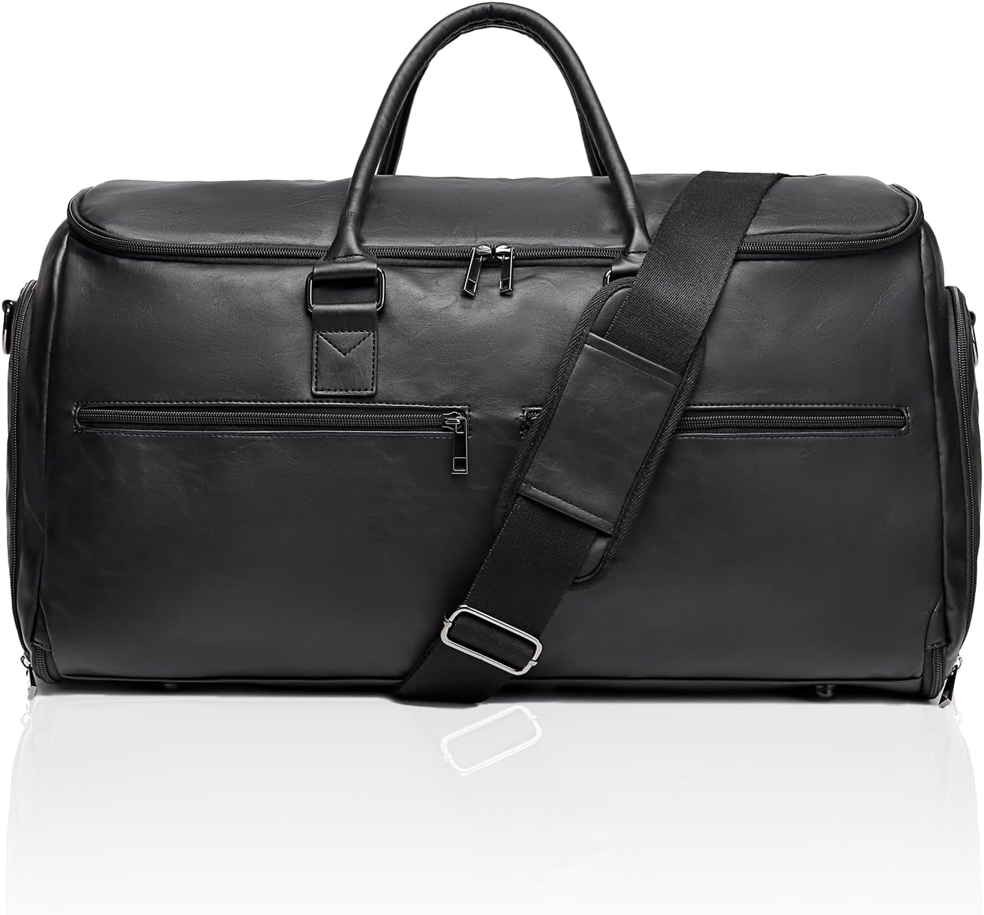 Seyfocnia Convertible Travel Garment Bag for Men Women, 2-In-1 Hanging Suitcase Suit Business Travel Bag, Black