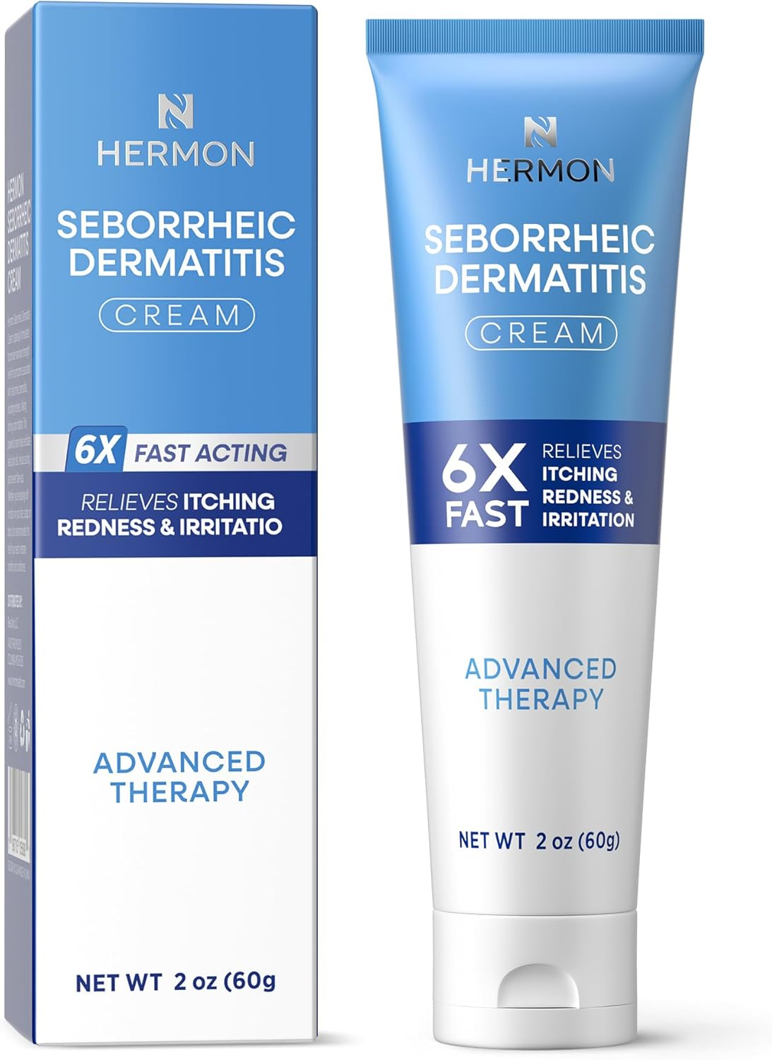Hermon Seborrheic Dermatitis Scalp Treatment Cream: Itchy Relief, Redness & Flaking Seborrheic Dermatitis - Fast Acting Anti-Itchy Ointment for Scalp image number 1