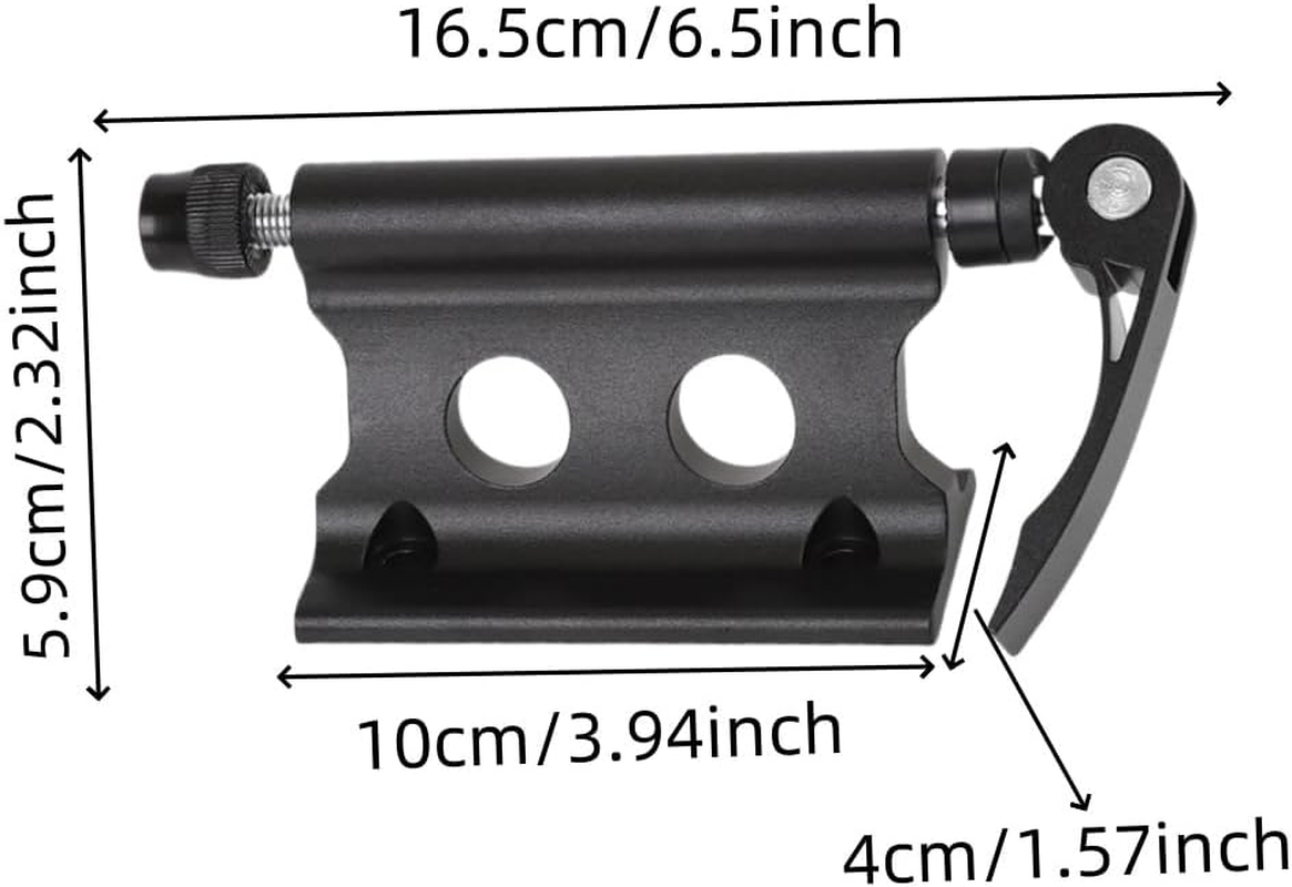 Naisfei 2PCS Black Bicycle Fork Block Mount, Quick Release for Truck, Trailer and Bike Racks. image number 2