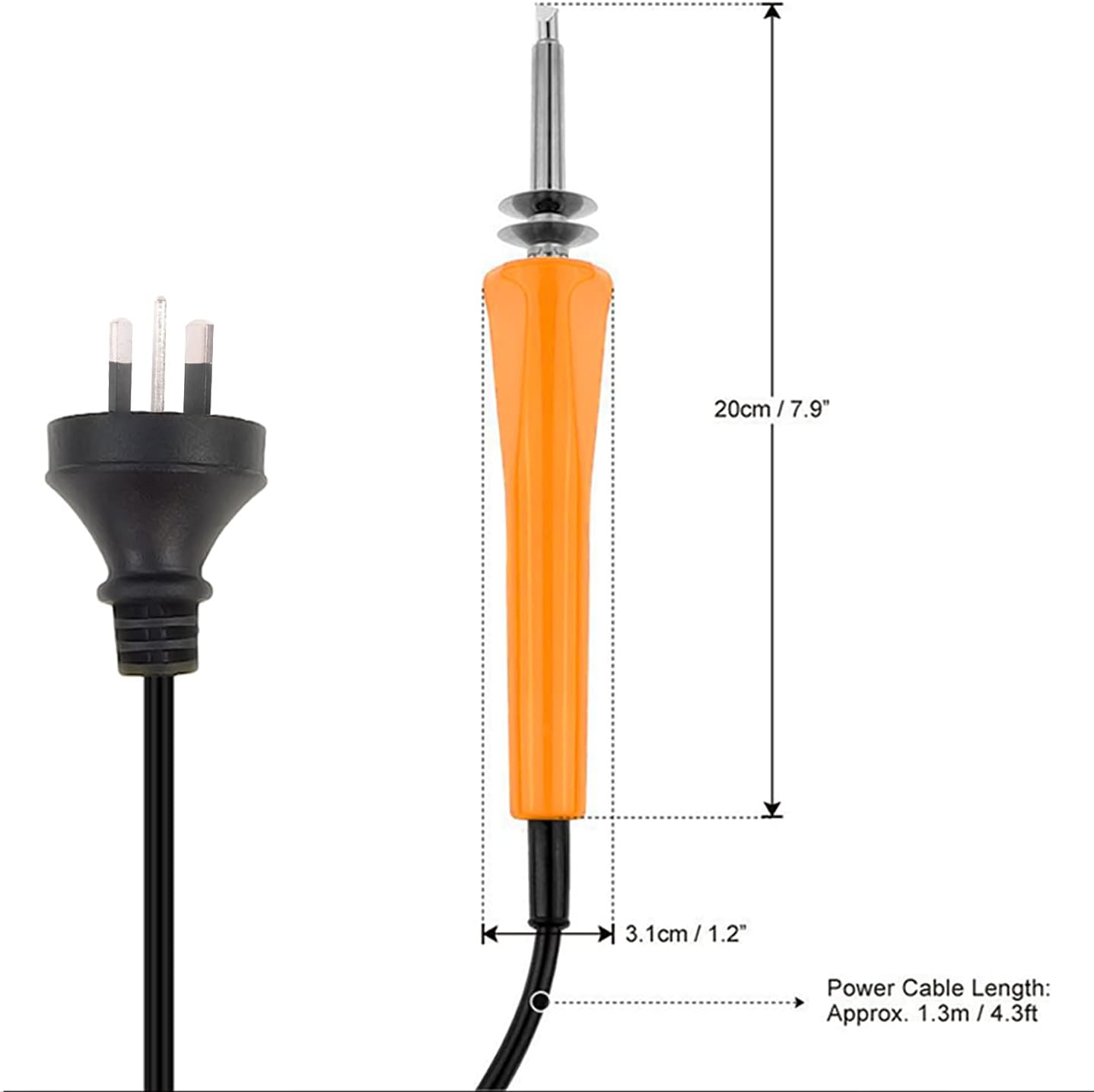 Masterspec 37PC 30W Wood Burning Pen Set Electric Soldering Iron Kit Iron Burner Hobby Kit image number 5